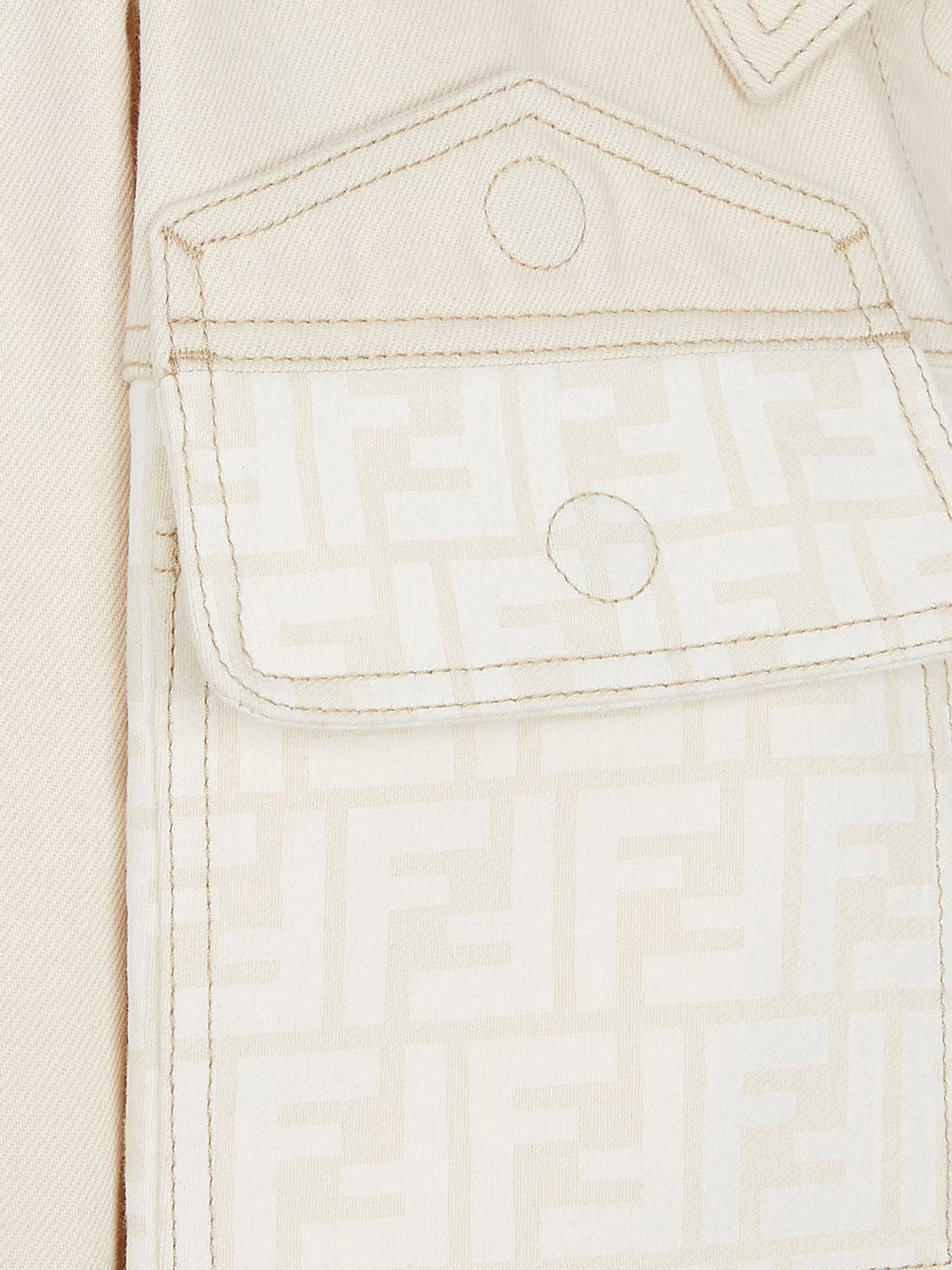 Fendi/フェンディ｜FF オフ ホワイト デニム ジャケット