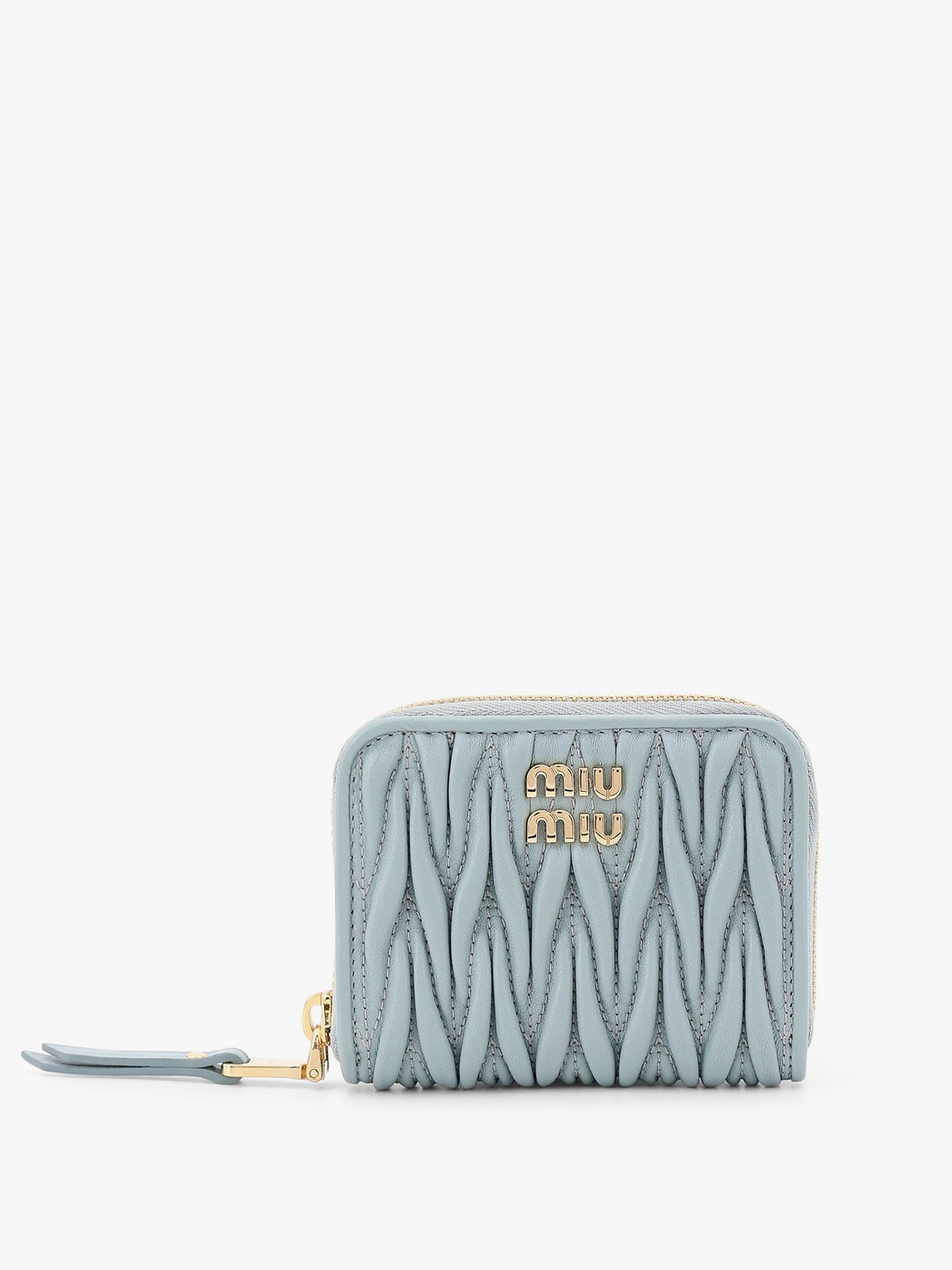 MIU MIU - ミュウミュウ 美品 レザー コンパクト ウォレット 新