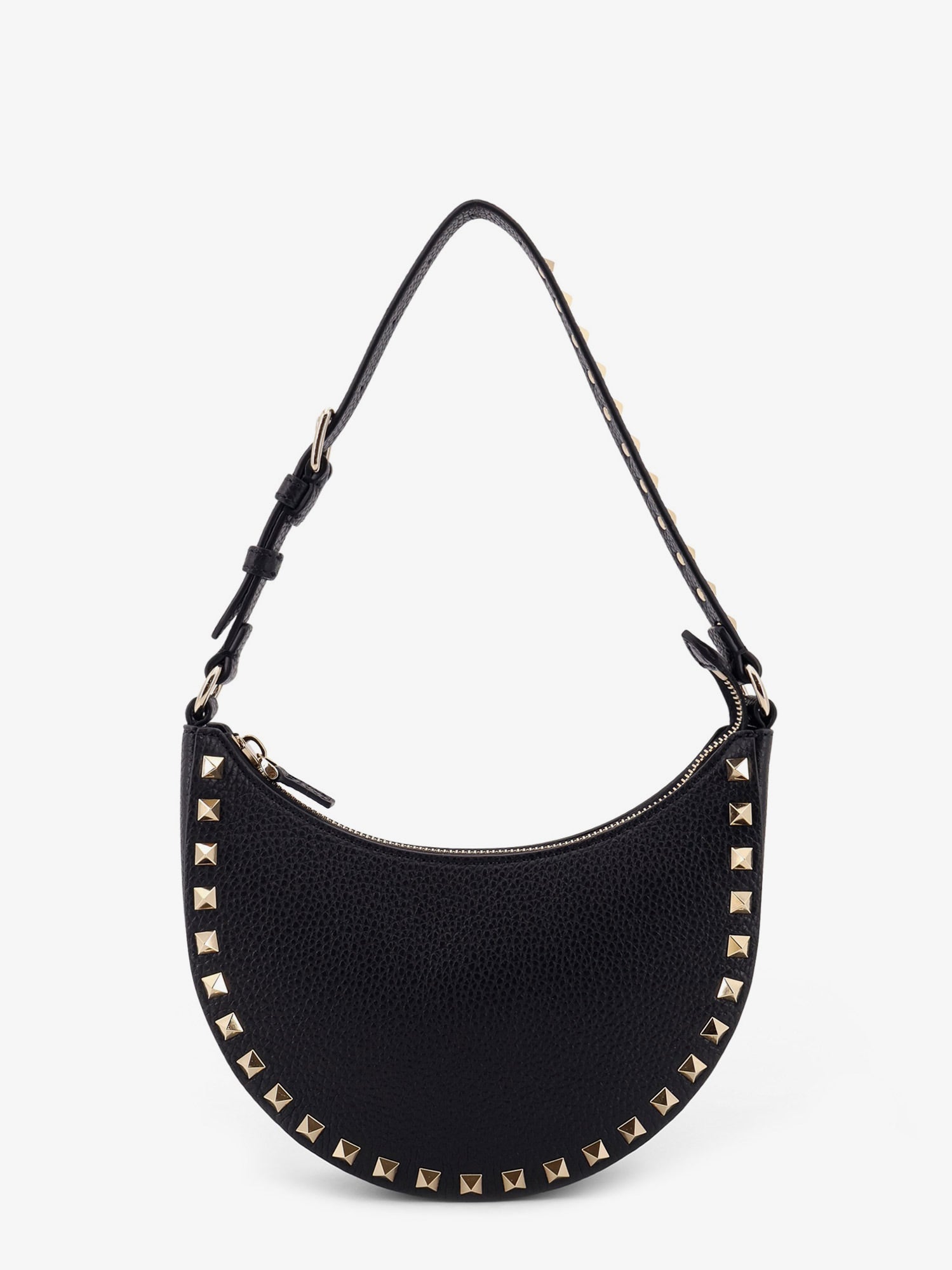 ヴァレンティノ ガラヴァーニ ロックスタッド レザー ミニ HOBO バッグ