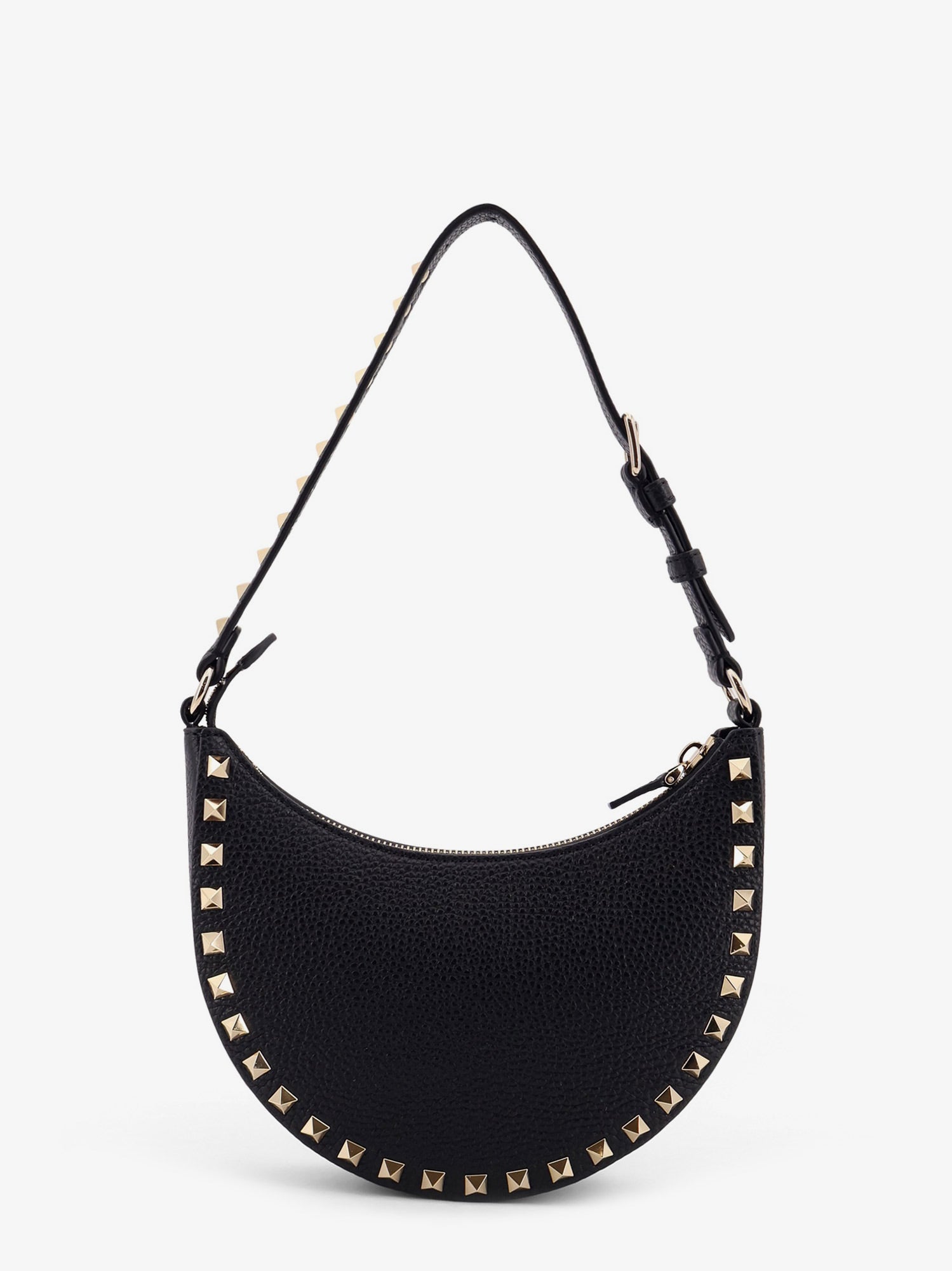 ヴァレンティノ ガラヴァーニ ロックスタッド レザー ミニ HOBO バッグ