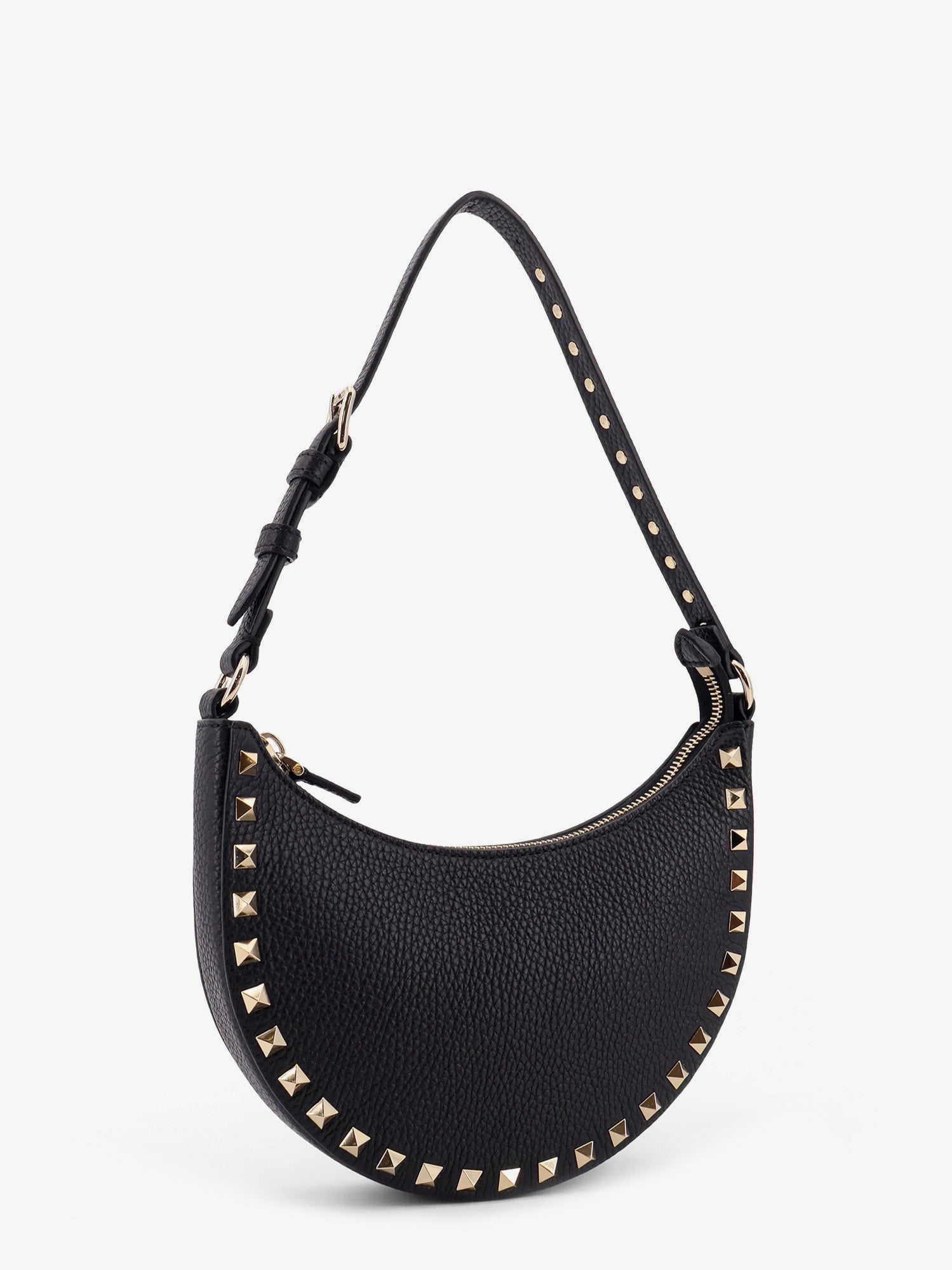 ヴァレンティノ ガラヴァーニ ロックスタッド レザー ミニ HOBO バッグ