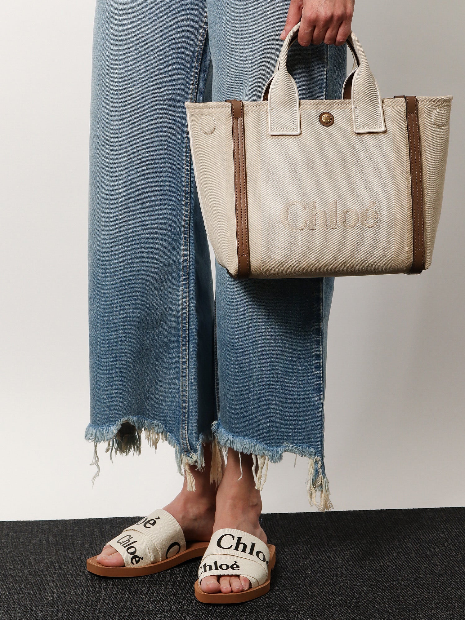 クロエ キャリーショルダーバッグウィズロゴエンブロイダリー Chloe/クロエ|キャリー ショルダー バッグ ウィズ ロゴ エン