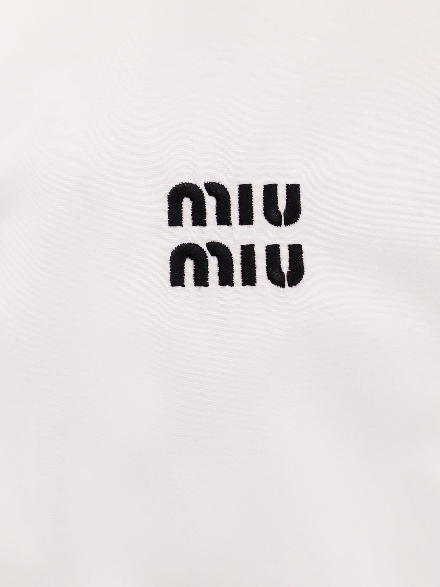 コットン シャツ ウィズ MIU MIU エンブロイダリー