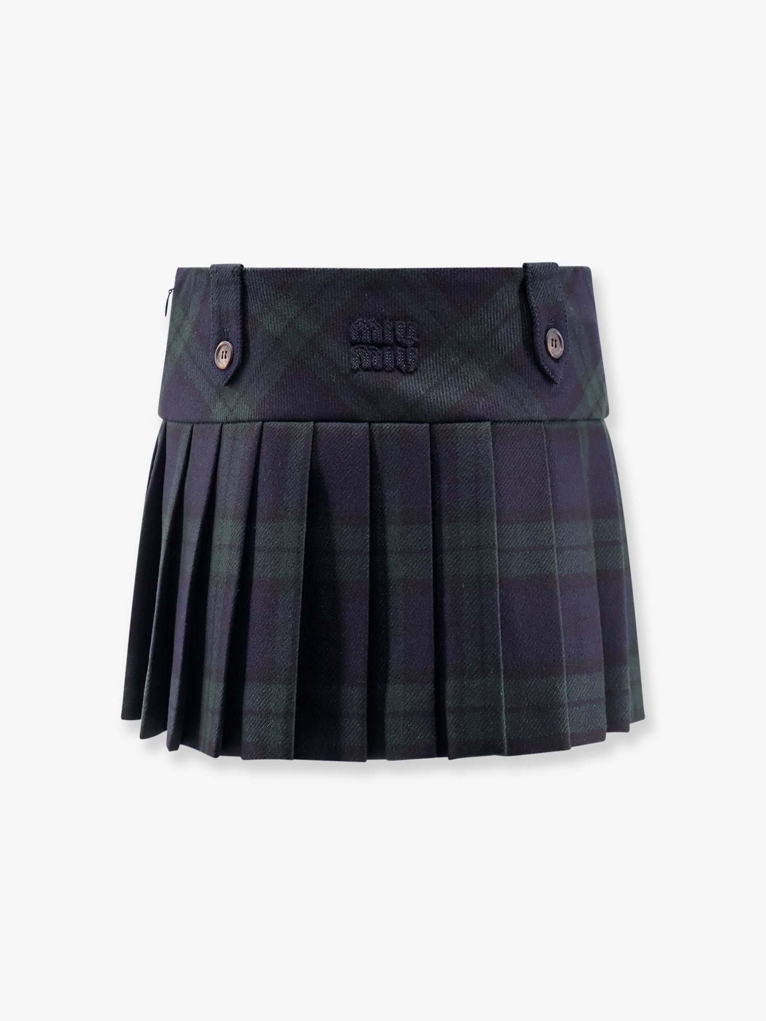 ミニスカート Miu Miu Glencheck Mini Skirt 17925308_37803065_600.jpg
