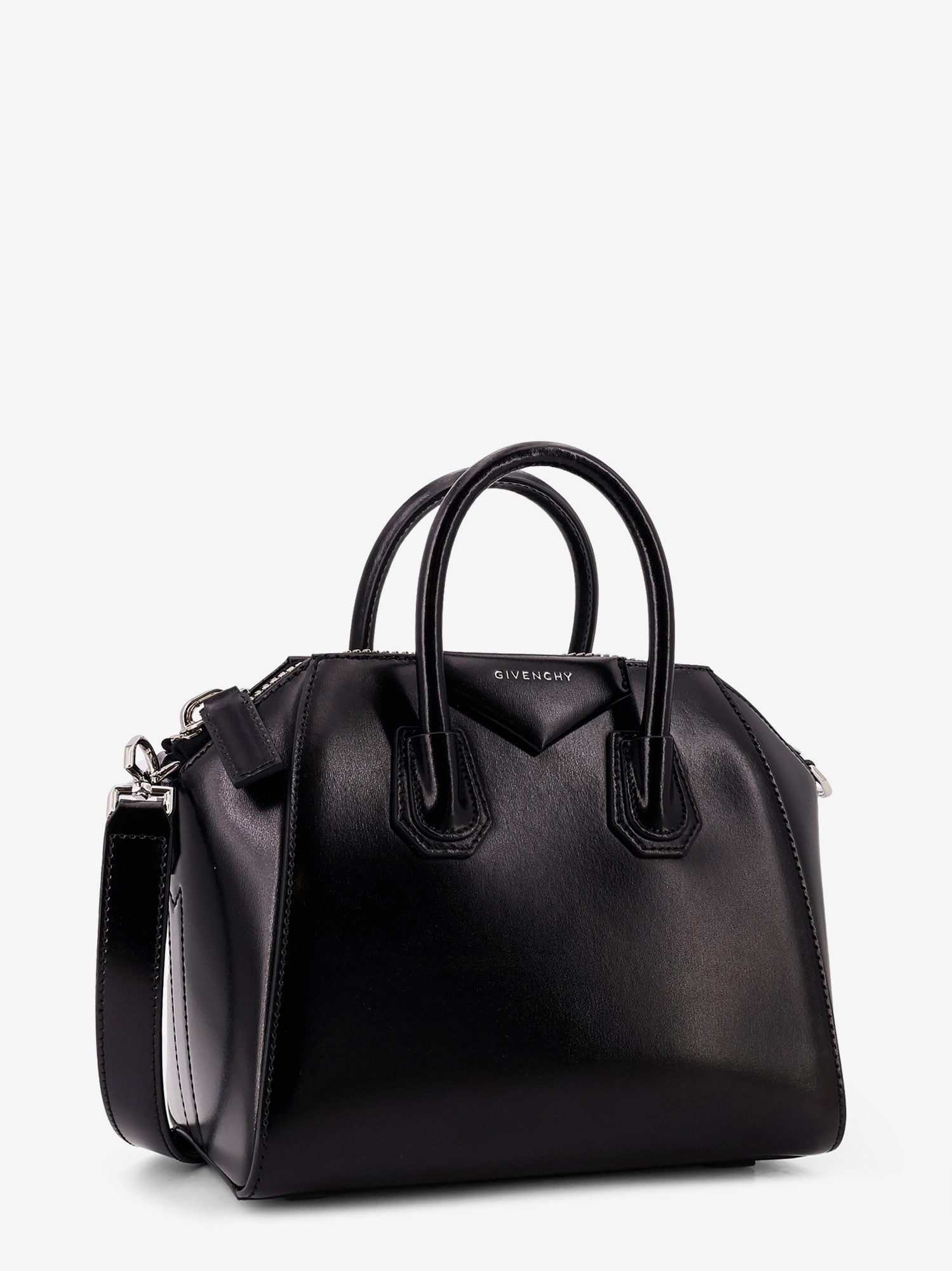 けん様用　Givenchy 黒 レザー ハンドバッグ 未使用級 GIVENCH ジバンシー ハンドバッグ 本革 レザー 黒 金具