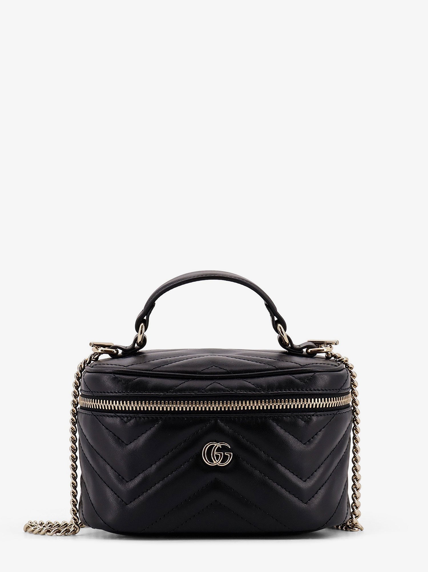GG マーモント ミニ レザー ショルダー バッグ