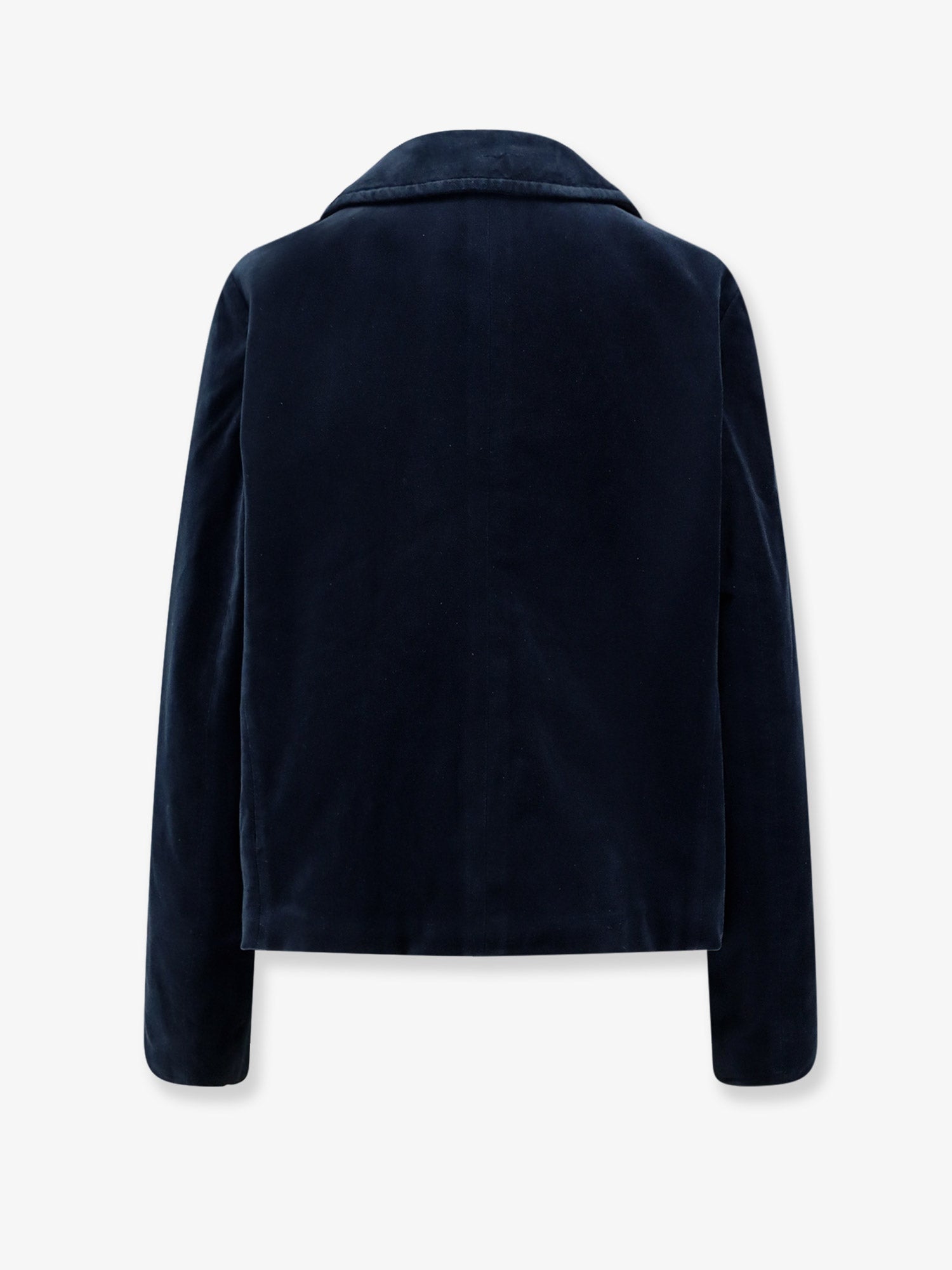ダブルブレステッド ベルベット ブレザー