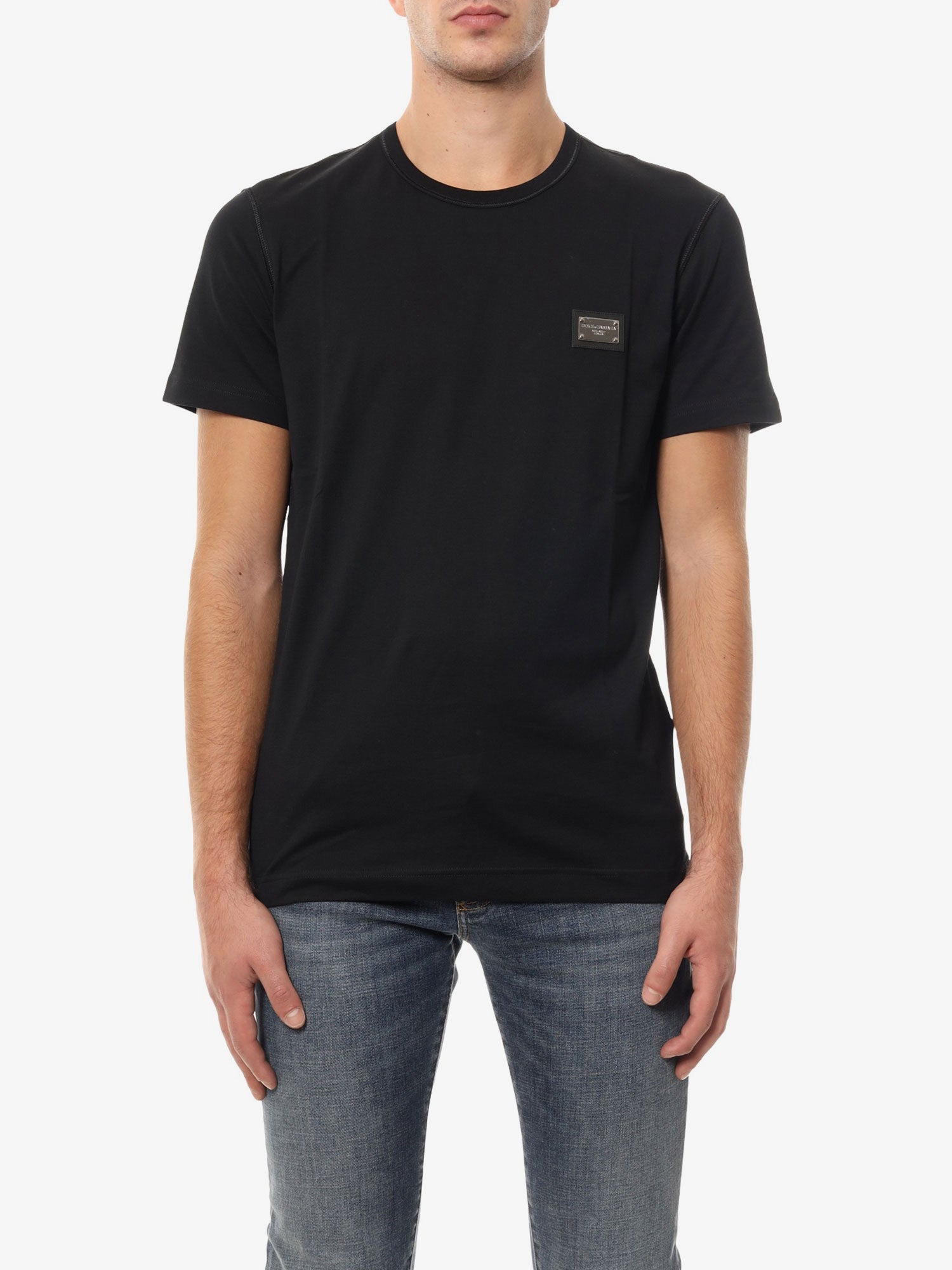 コットン Tシャツ ウィズ ロゴ パッチ