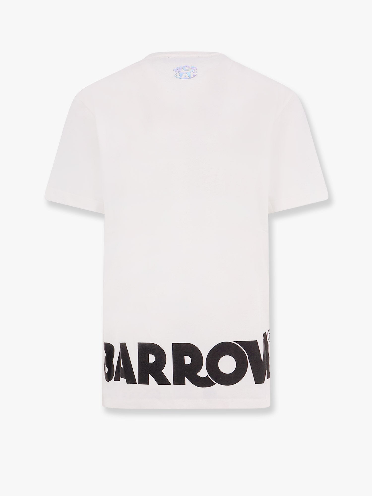 コットン Tシャツ ウィズ フロンタル アンド バック ロゴ プリント