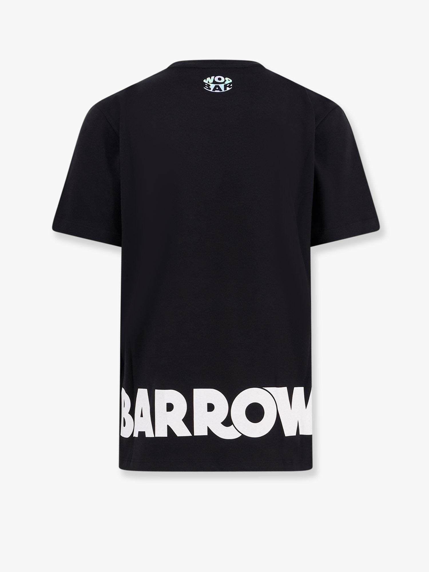 コットン Tシャツ ウィズ フロンタル アンド バック ロゴ プリント