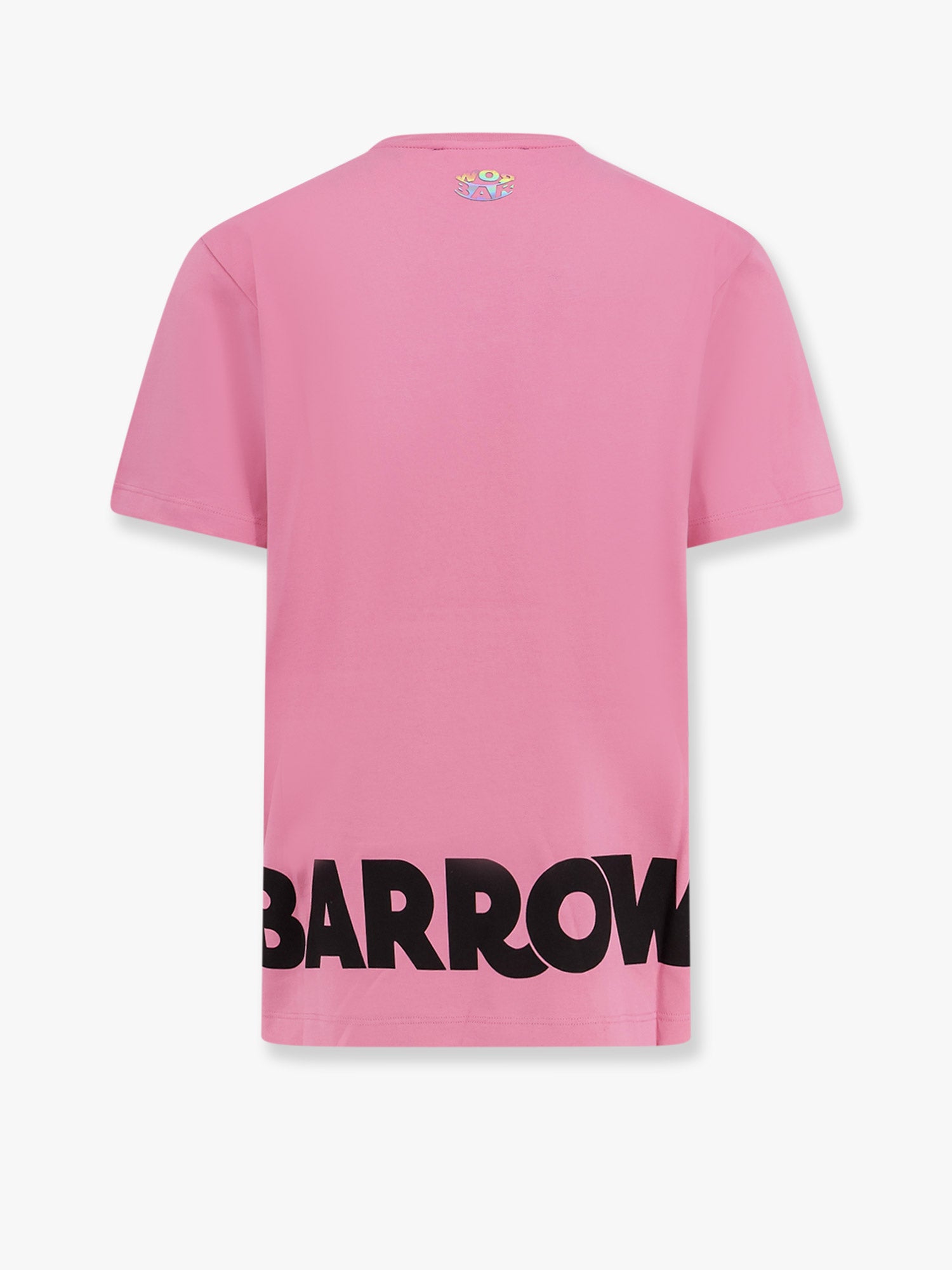 コットン Tシャツ ウィズ フロンタル アンド バック ロゴ プリント