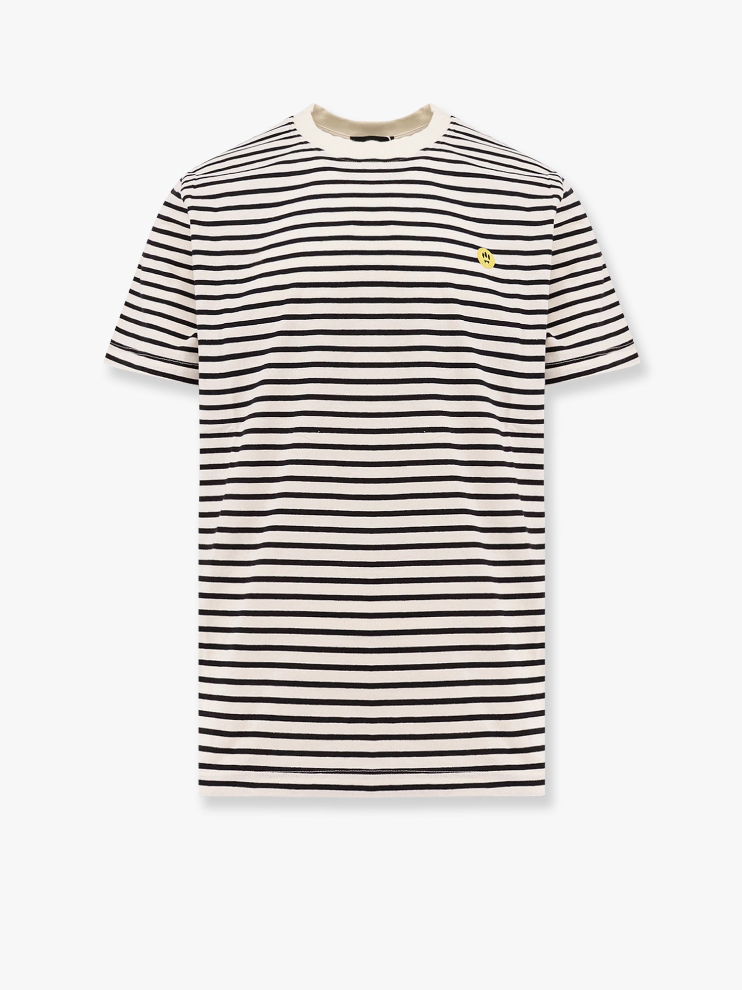 ストライプ コットン Tシャツ ウィズ ロゴ エンブロイダリー