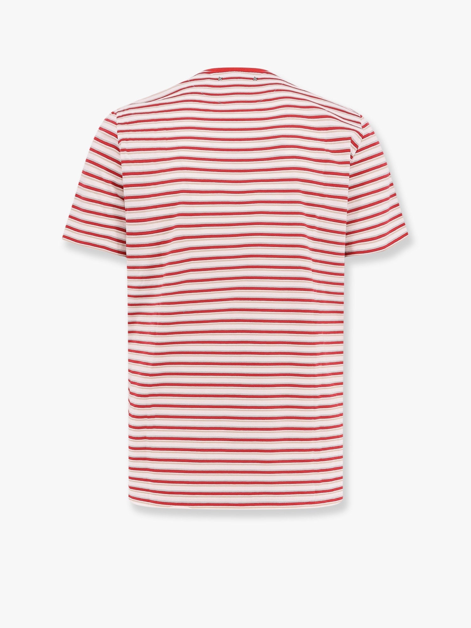 ストライプ コットン Tシャツ ウィズ ロゴ