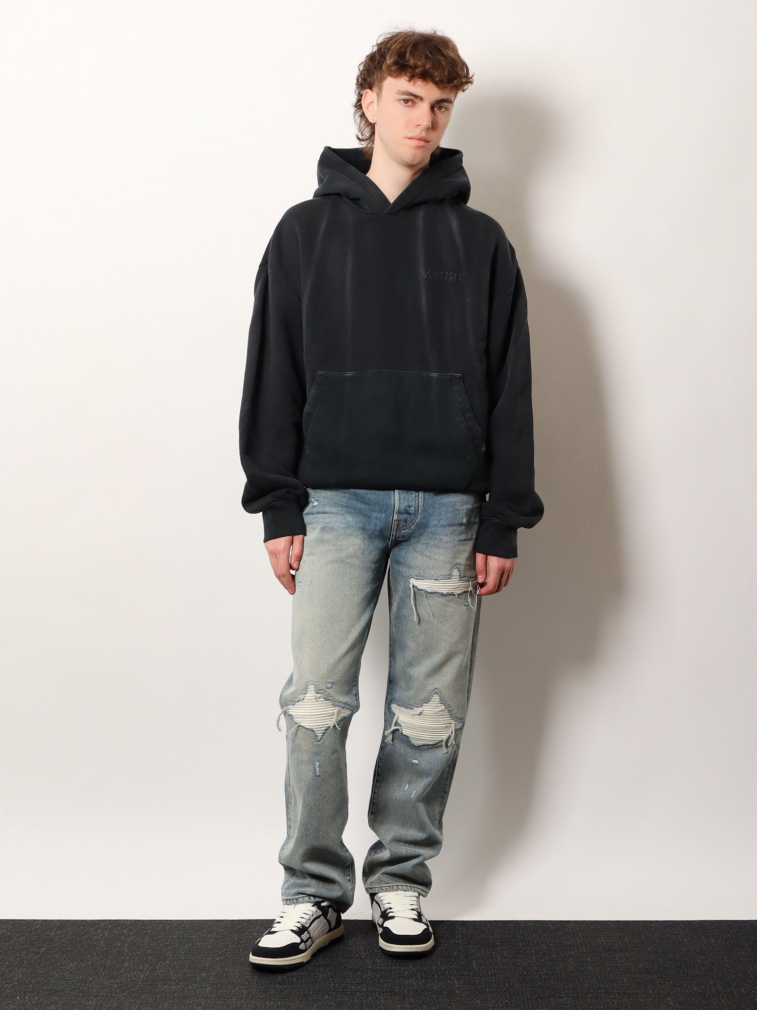 AMIRI アミリ ヴィンテージ スウェットシャツ パーカー Amiri/アミリ|ヴィンテージ フーディー コットン スウェットシャツ