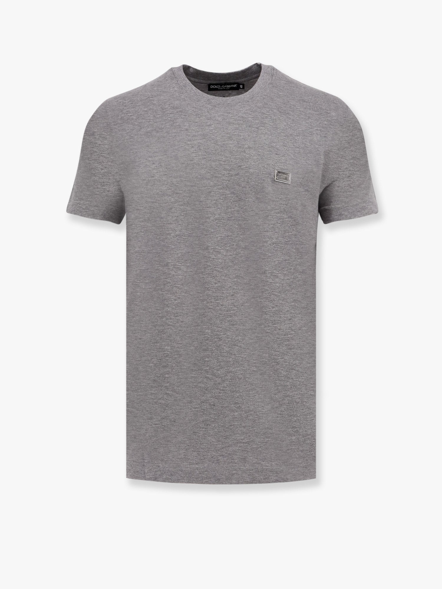 コットン Tシャツ ウィズ メタル ロゴ ディテール