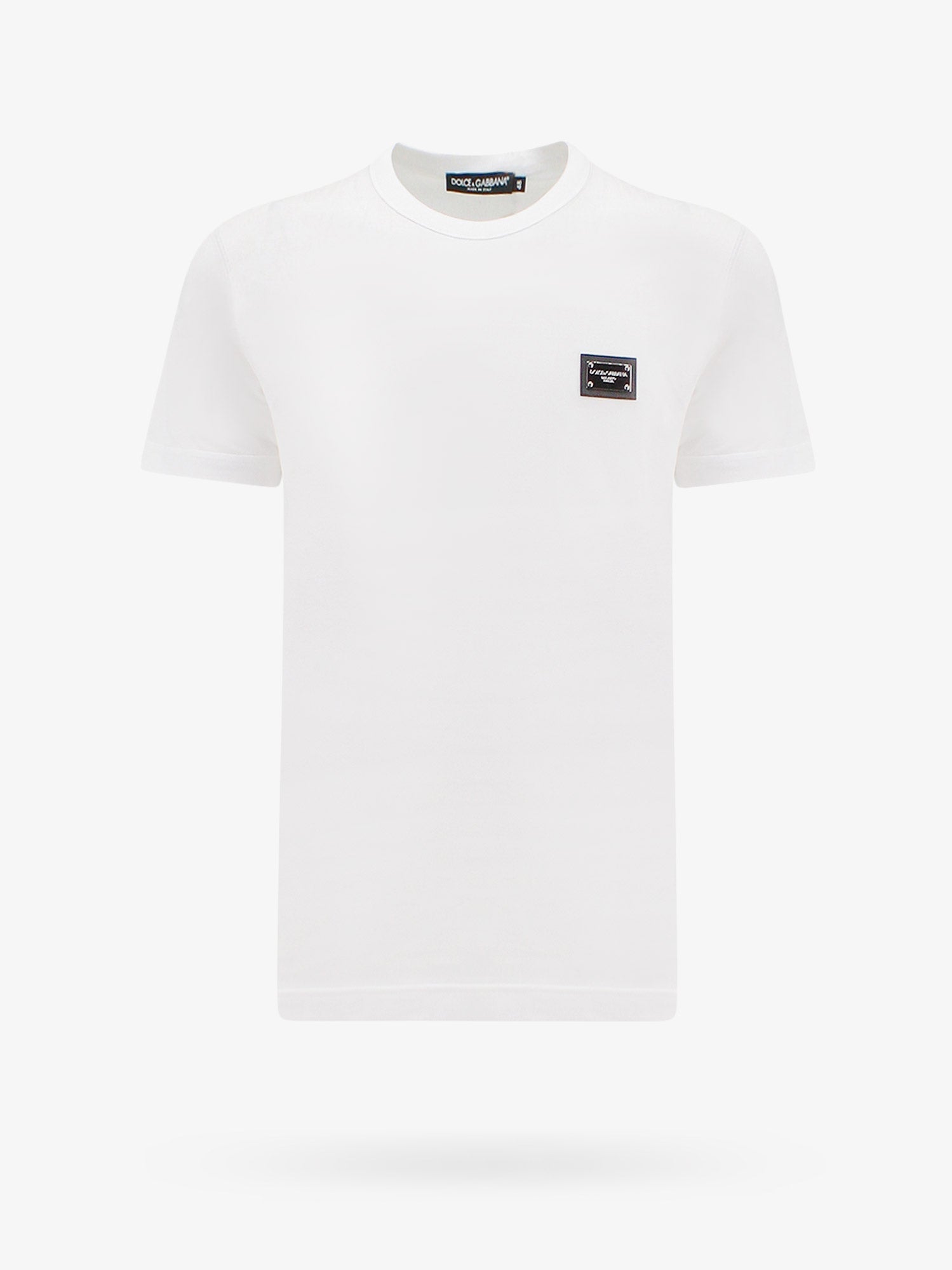 コットン Tシャツ ウィズ メタル ロゴ パッチ