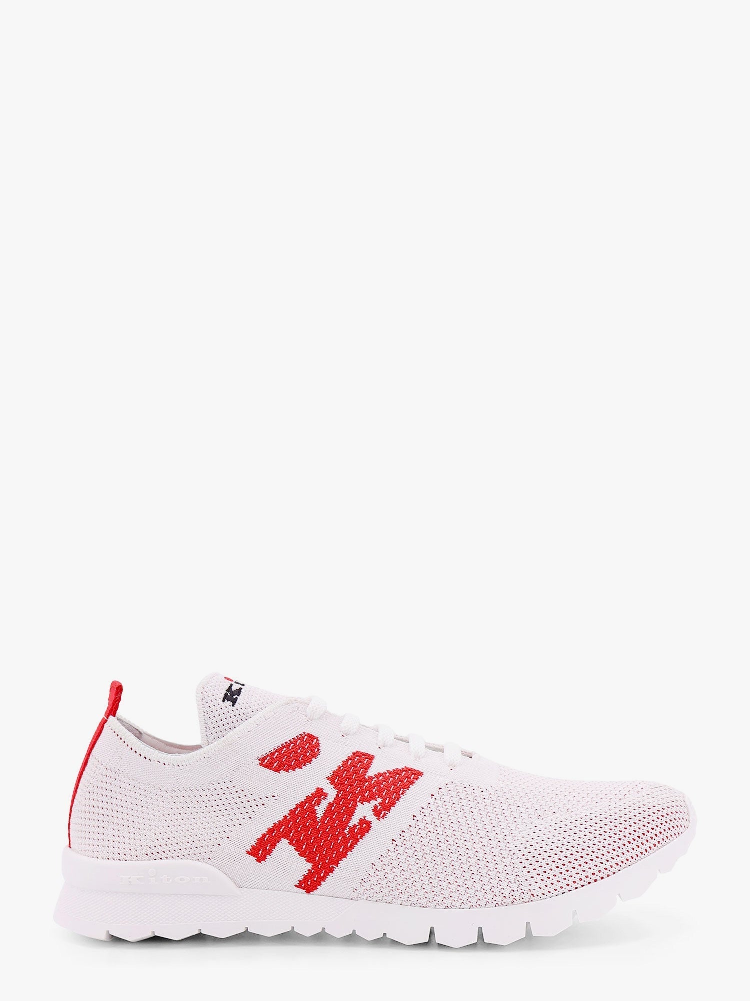 【Kiton】 FITSニットコットンスニーカー Fits - Sneakers Cotton White | Kiton