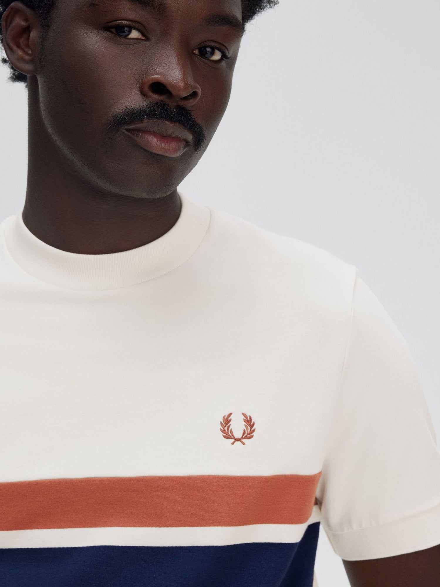 コットン Tシャツ ウィズ ストライプ モチーフ