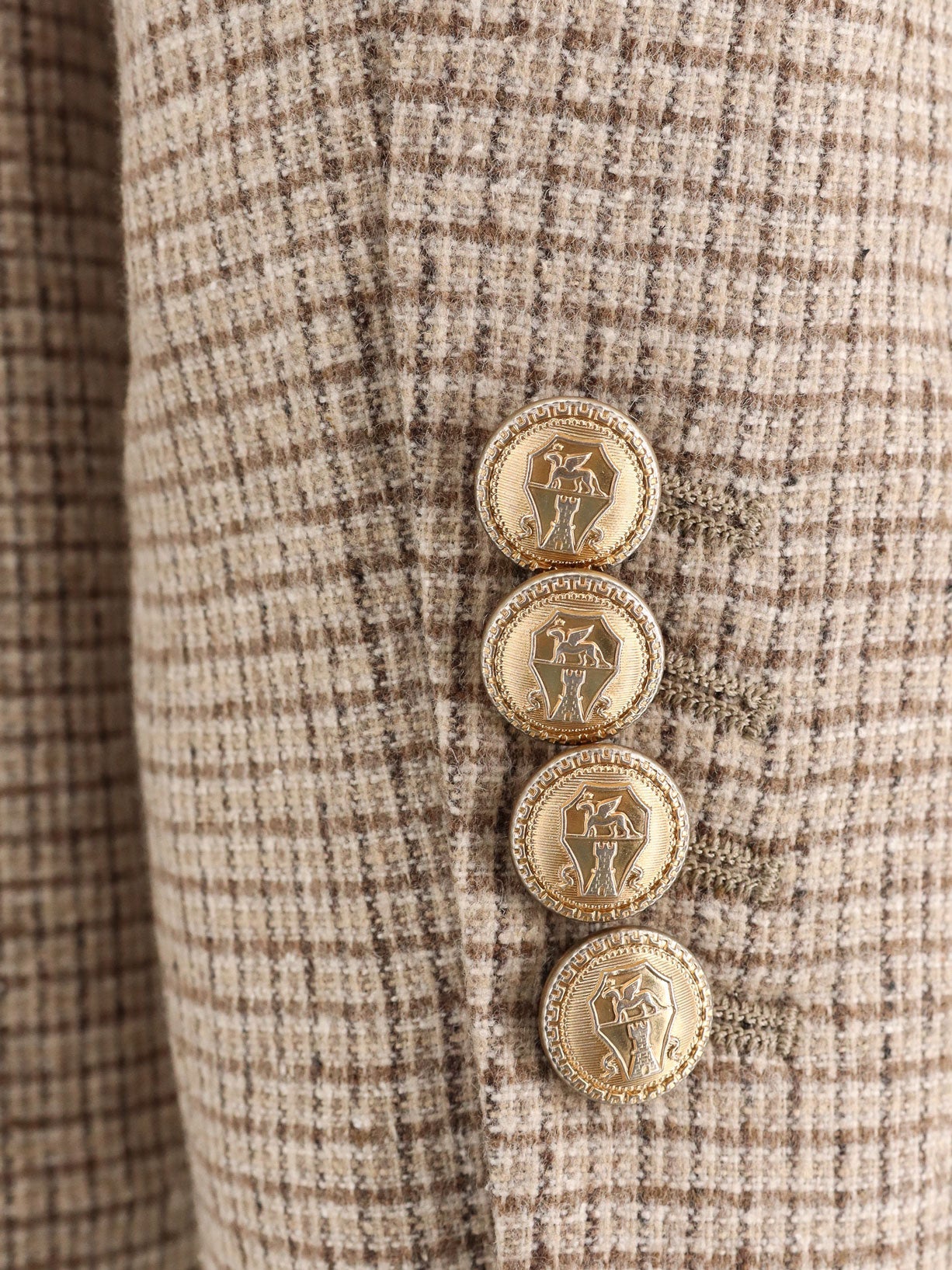 'Silk, wool and cashmere double-breasted blazer'