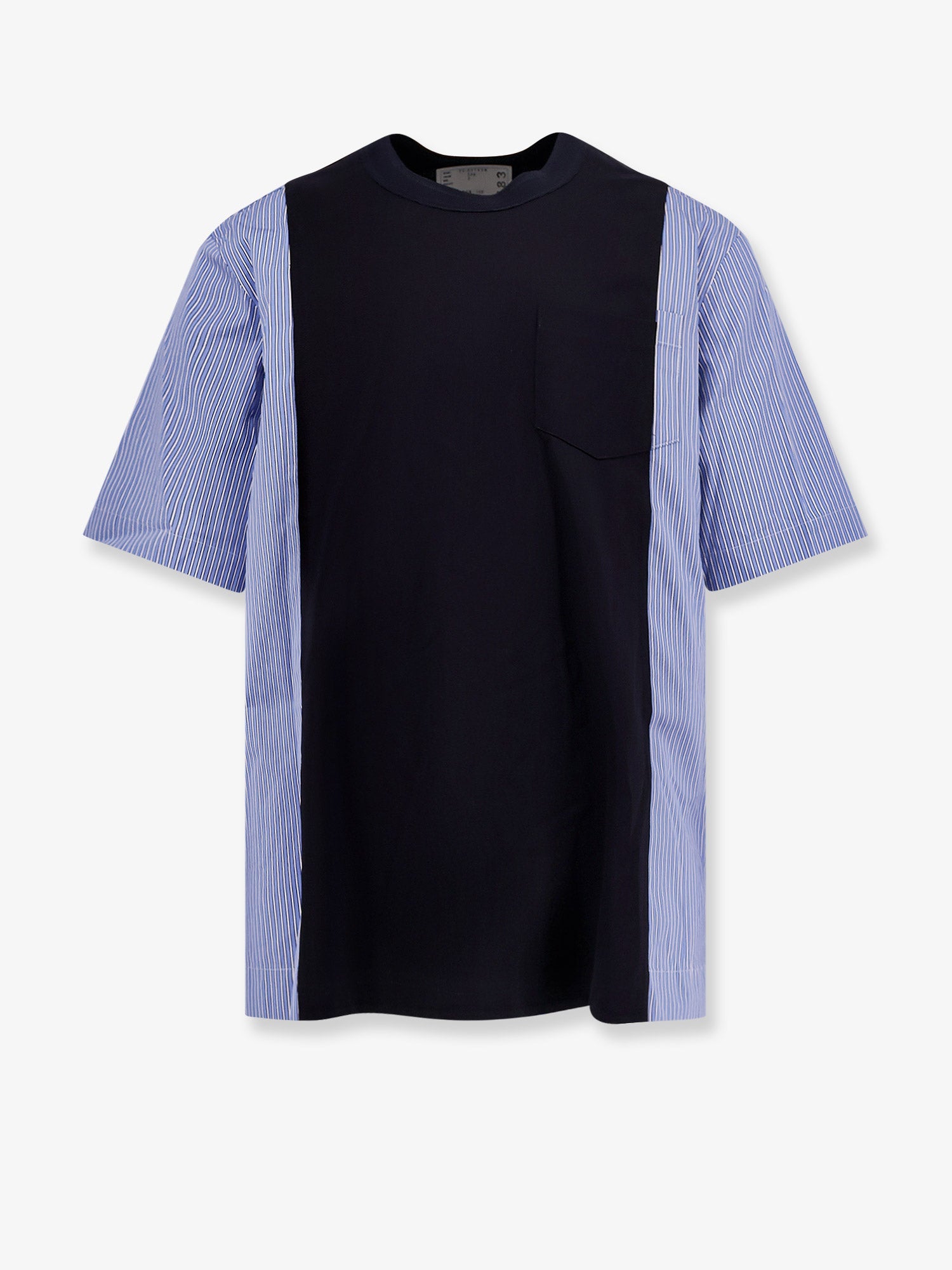 コットン ジャージ Tシャツ ウィズ ポプリン インサート
