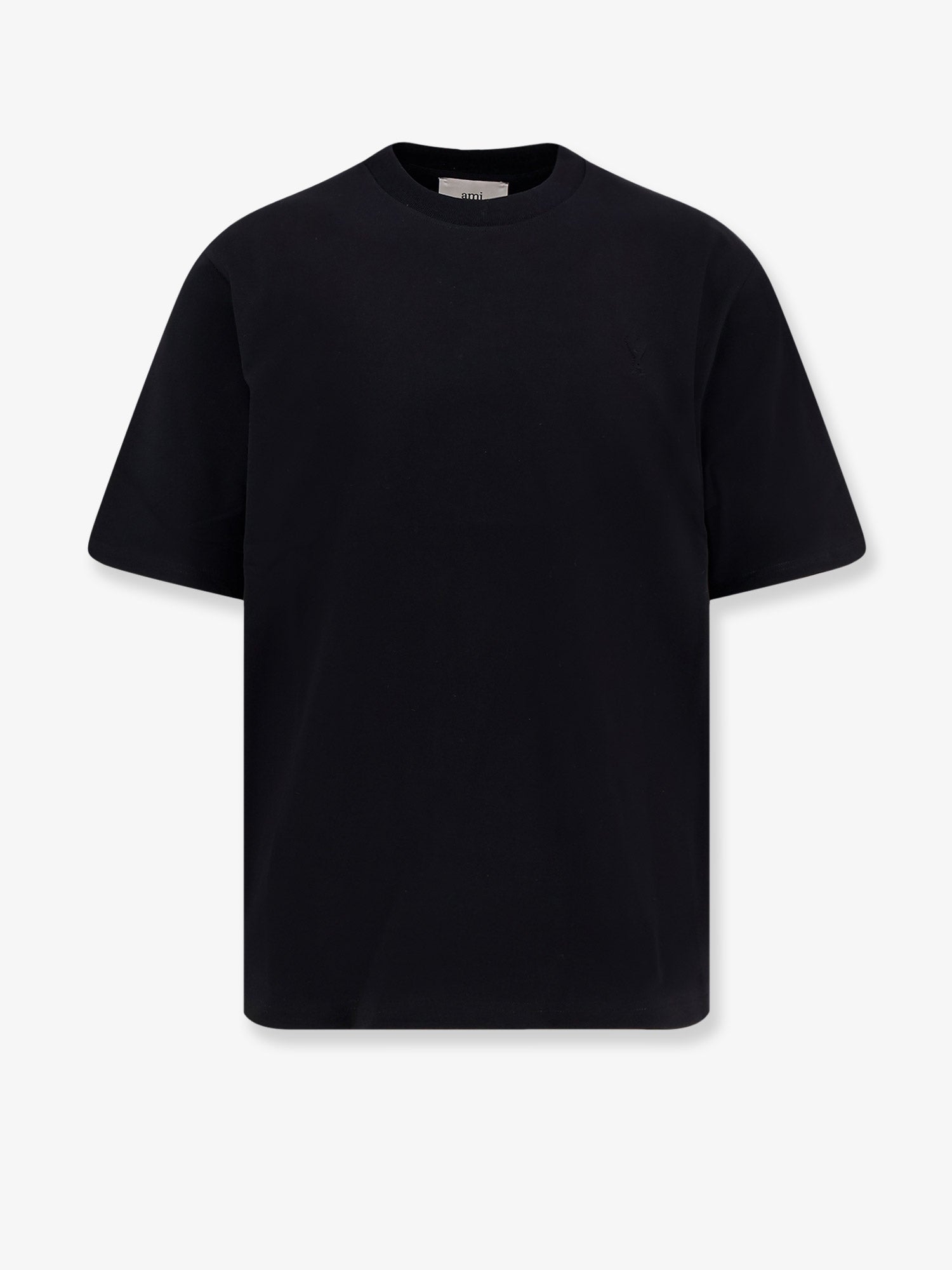 AMI PARIS ブラック コットンTシャツ Ami Paris/アミ パリス｜コットン Tシャツ