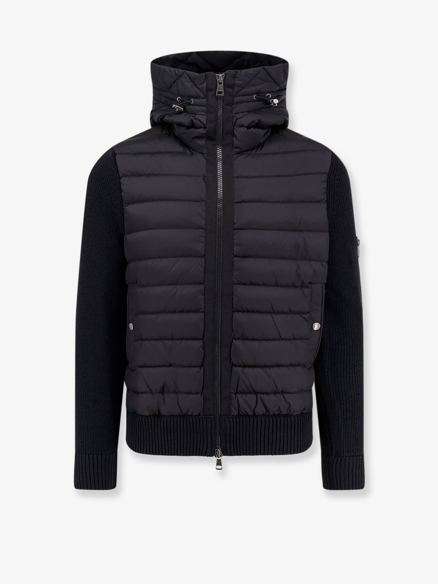 MONCLER◆カーディガン(厚手)/M/ウール/CRM/C23919419000 Moncler/モンクレール｜ウール ブレンド カーディガン ウィズ
