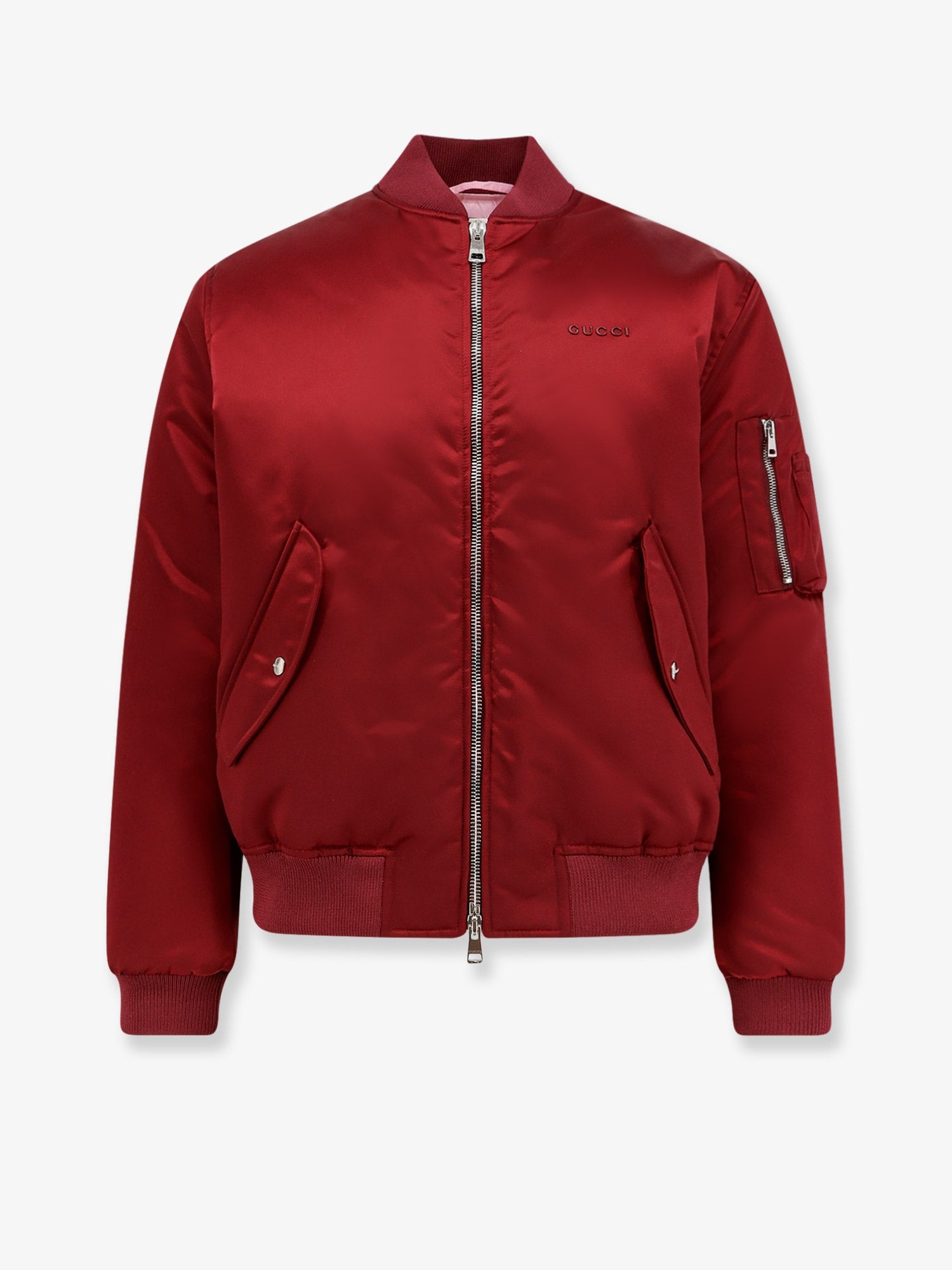 美品⭐︎ GUCCI グッチ GG柄 ジャケット マーモント ワッペン ボルドー Gucci/グッチ|ナイロン ボンバー ジャケット