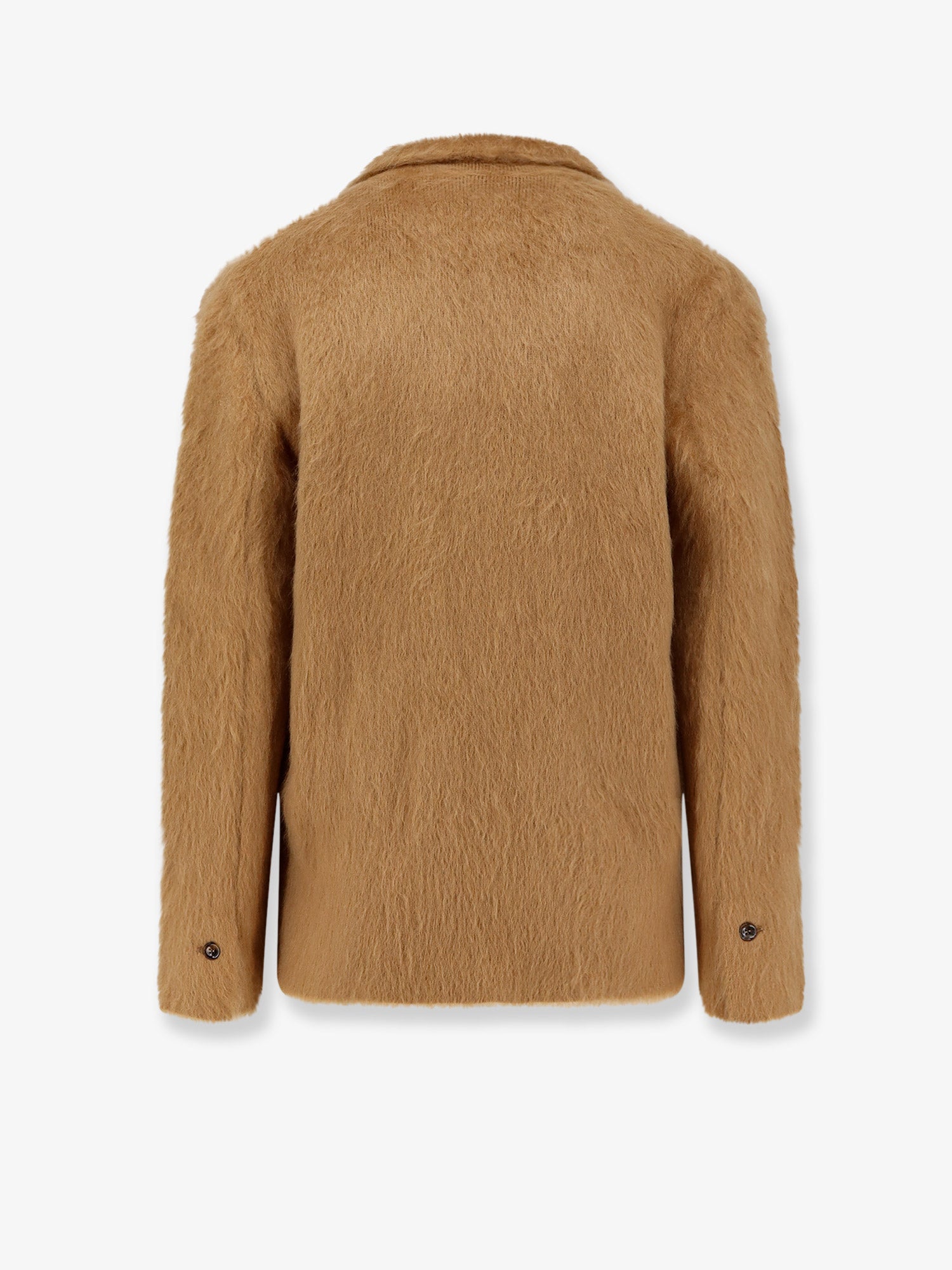 'Double-breasted cashmere, mohair and silk jacket'