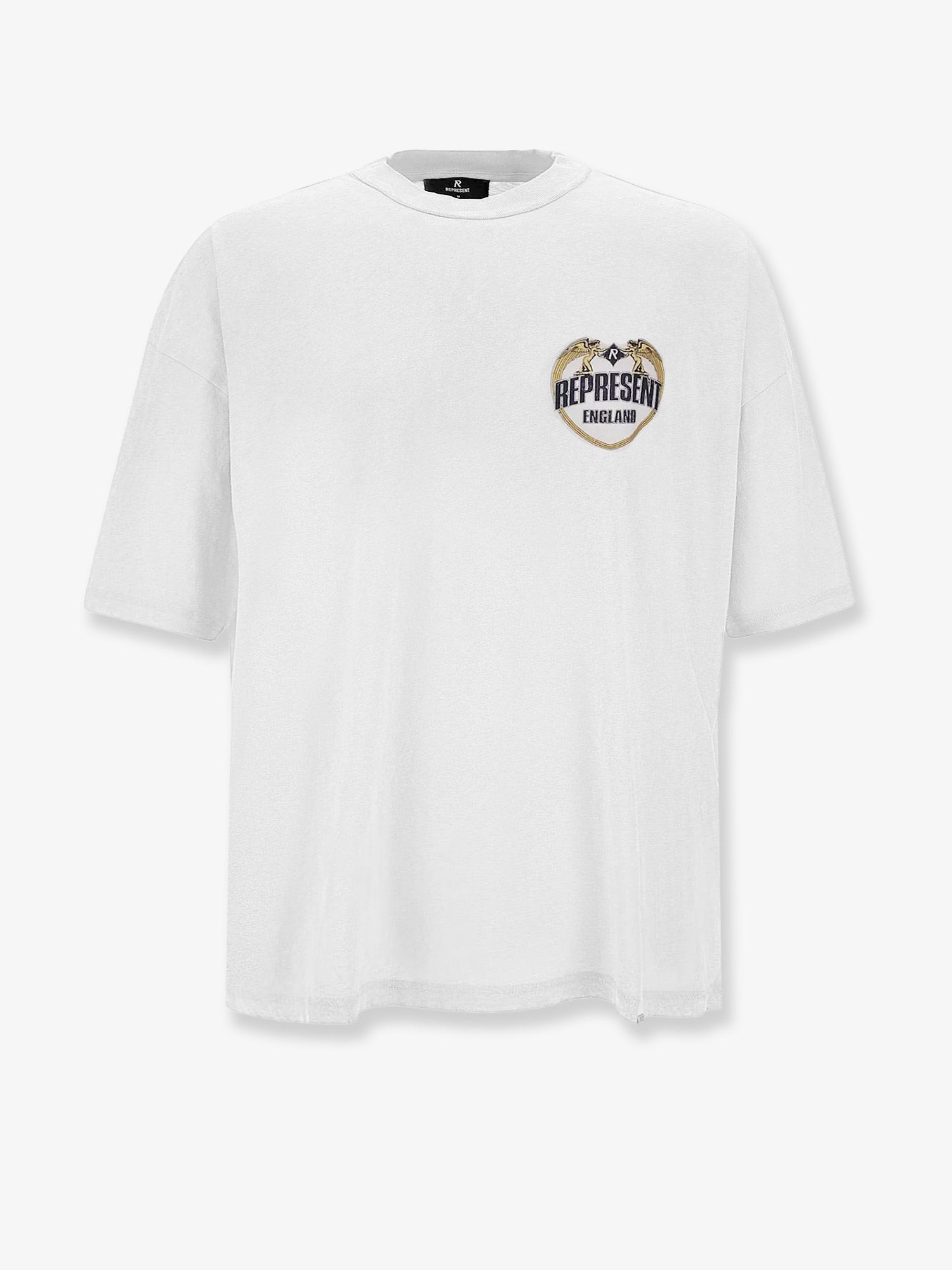 コットン Tシャツ ウィズ ディストレス エフェクト