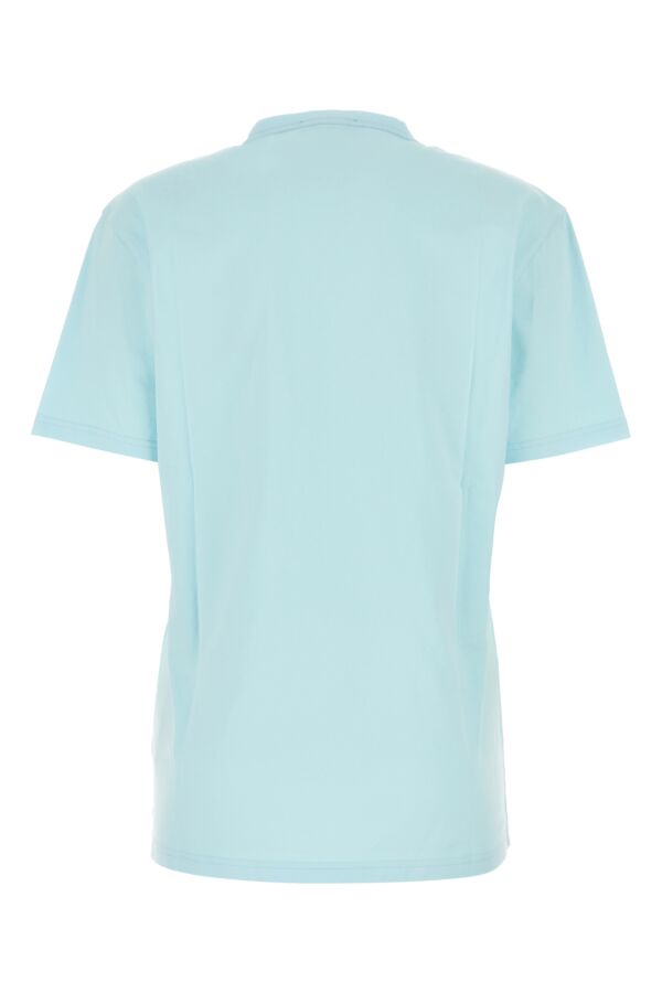 ライト ブルー コットン Tシャツ