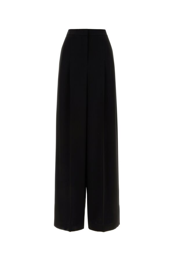 【Max Mara】プリーツ cadyワイドレッグパンツ Max Mara/マックスマーラ｜ブラック キャディ ワイドレッグ パンツ