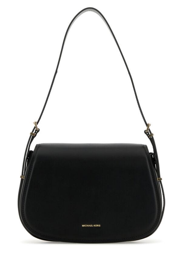 Michael Kors/マイケルコース｜ブラック レザー ショルダー バッグ