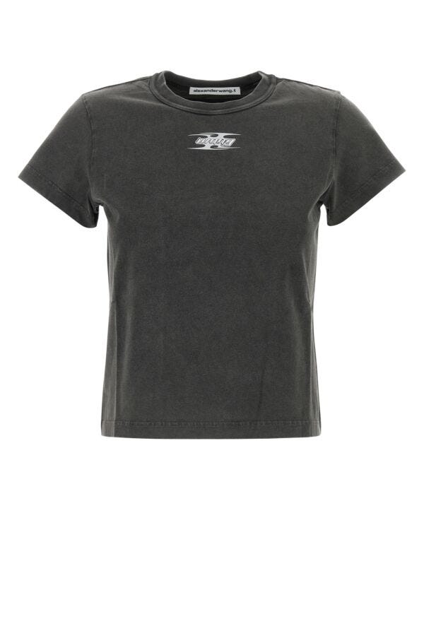 Alexander Wang/アレキサンダーワン｜ダーク グレー コットン T