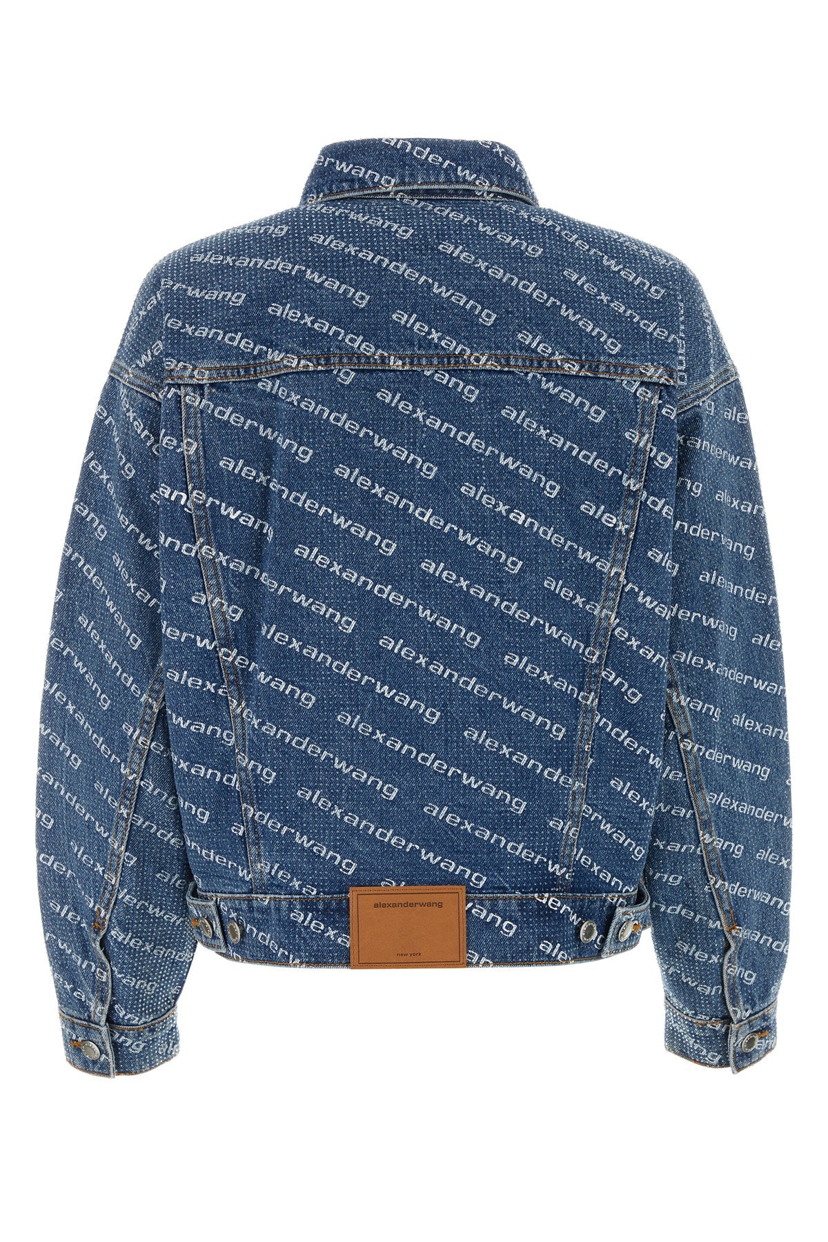 ジャケット Alexander Wang JACKET (4DC3242452 460) Alexander Wang Printed Denim Oversize Jacket (Alexander Wang