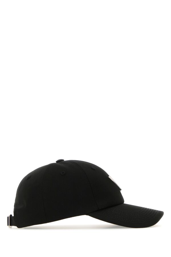 ブラック ストレッチ コットン ベースボール キャップ
