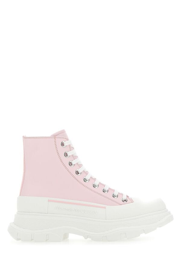 Alexander Mcqueen Pink Leather Sneakers (alexander mcqueen