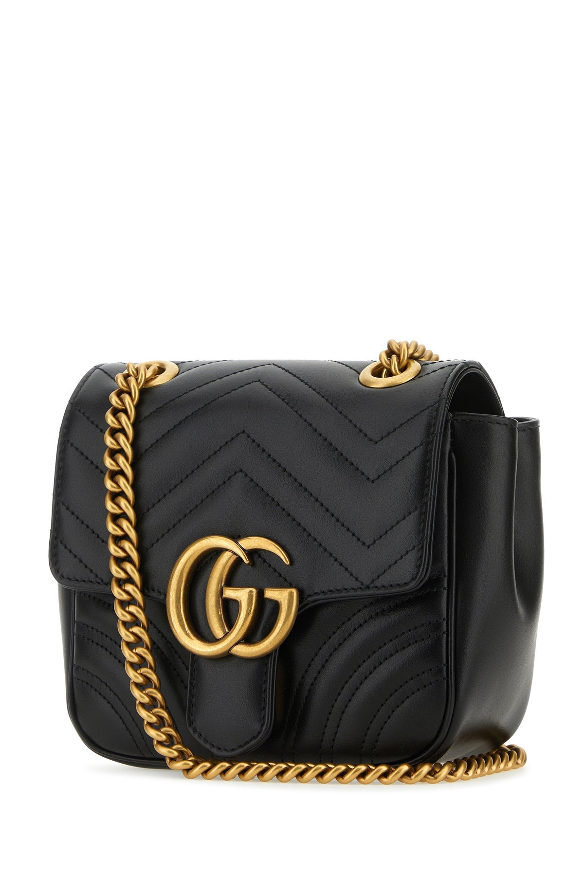 【Gucci】 GG Marmontミニクロスボディバッグ Gucci Mini GG Marmont Cross Body Bag | Black | FARFETCH