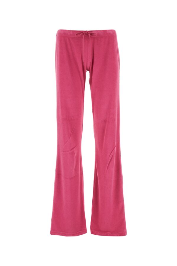 【関税&送料込】Balenciaga Balenciaga Fuchsia Velvet Joggers Balenciaga/バレンシアガ｜フクシア ベルベット ジョガー