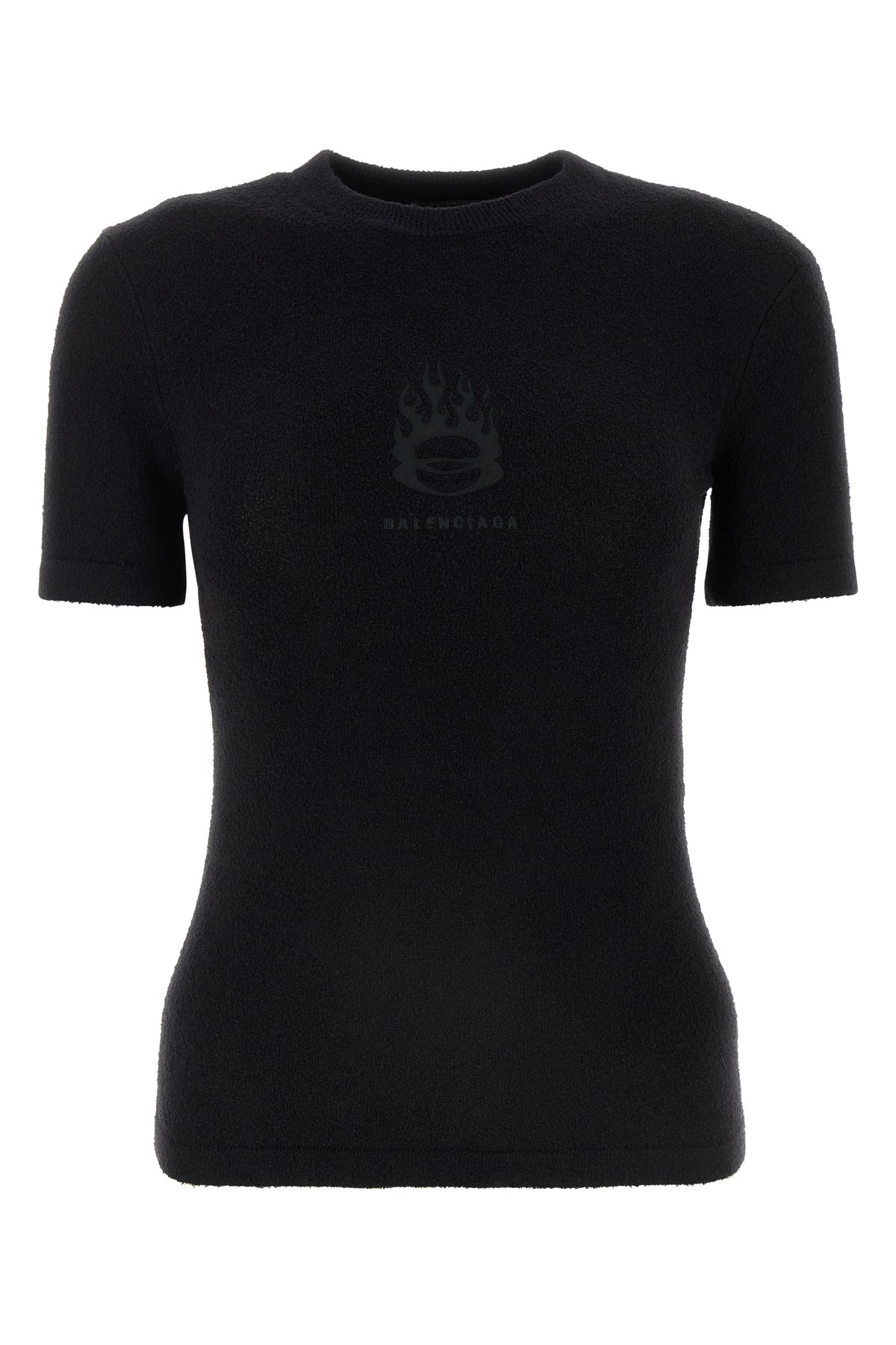 ブラック テリー ファブリック Tシャツ