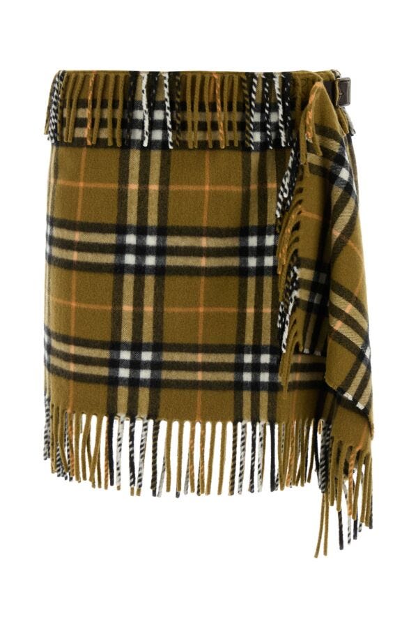 スカート Burberry Embroidered Wool Skirt Designer Skirts | Burberry®️ Official