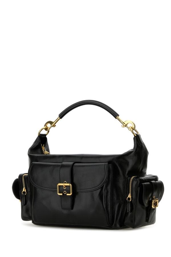 バッグ・カバンその他 Chloe BAG (CHC24AS532N83) Chloe/クロエ｜ブラック レザー ラージ ショッピング バッグ