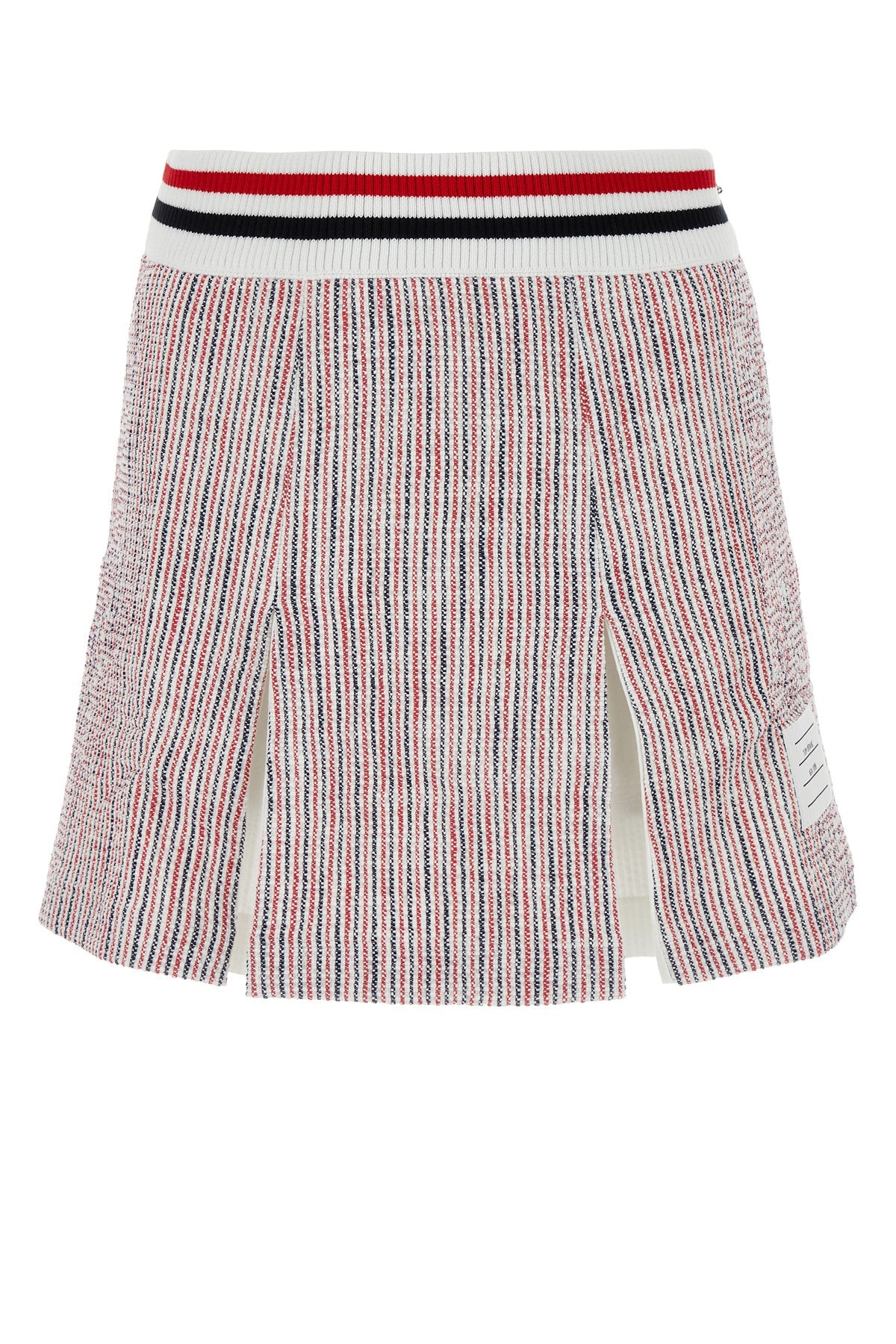 ミニスカート THOM BROWNE EMBROIDERED STRETCH TWEED MINI SKIRT Thom Browne/トムブラウン|エンブロイダード ストレッチ