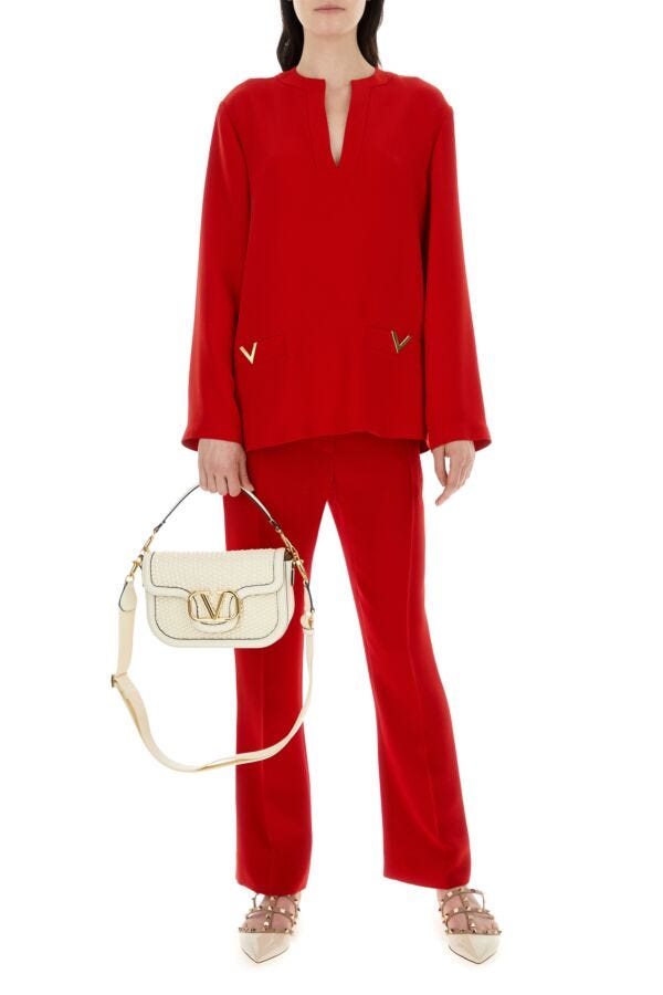 【送料&関税込】Valentino Red Cady Pant Valentino/ヴァレンティノ|レッド キャディ パンツ