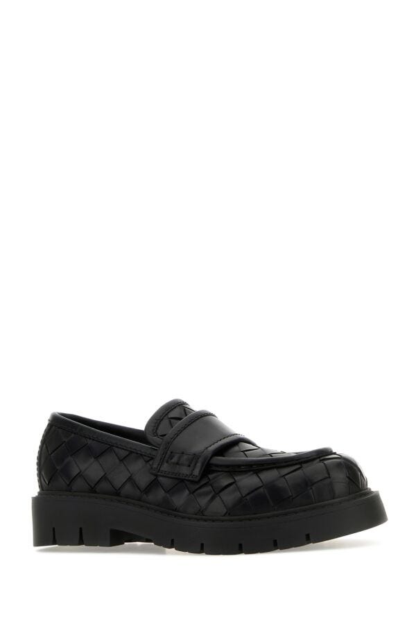 Bottega Veneta/ボッテガヴェネタ｜ブラック レザー ローファー
