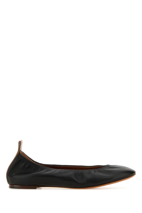 Lanvin/ランバン｜ブラック レザー バレリーナ