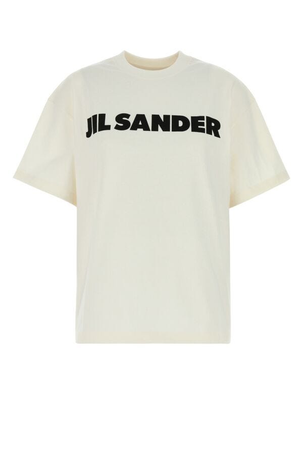 アイボリー コットン オーバーサイズ Tシャツ