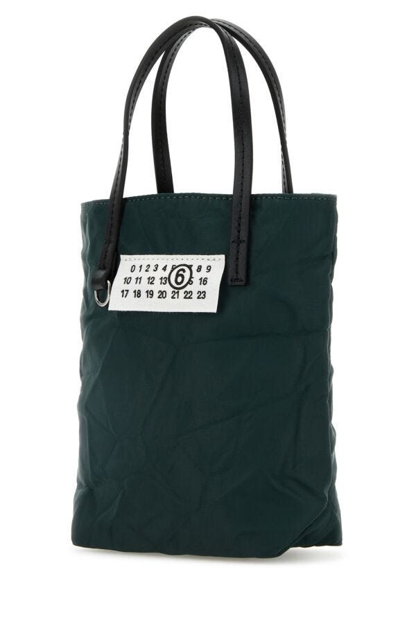 MM6 MAISON MARGIELA ★ ロゴ ハンドバッグ / グリーン MM6 MAISON MARGIELA エムエムシックス メゾン マルジェラ