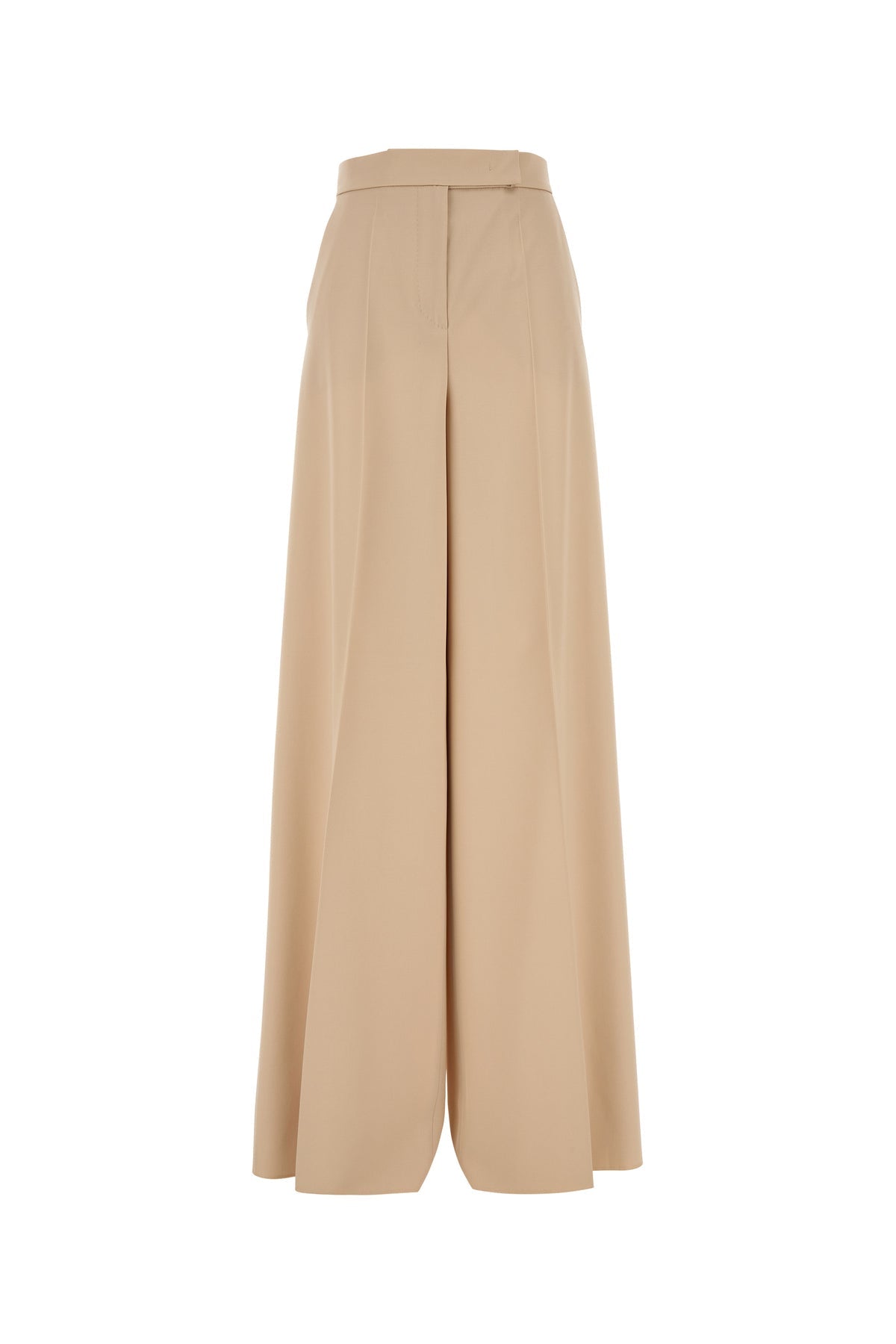 Max Mara/マックスマーラ｜クリーム ウール ワイドレッグ パンツ