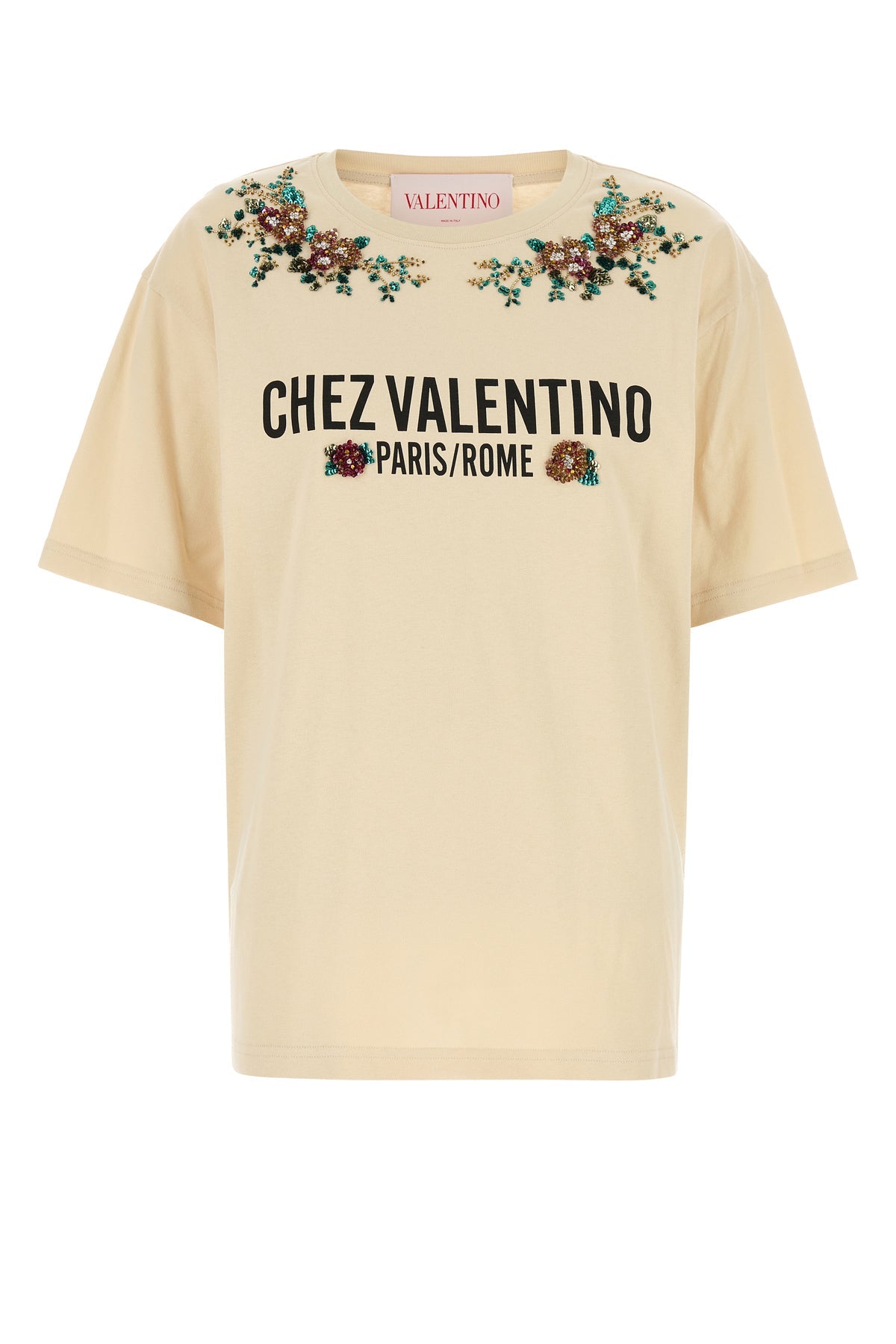 クリーム コットン Tシャツ