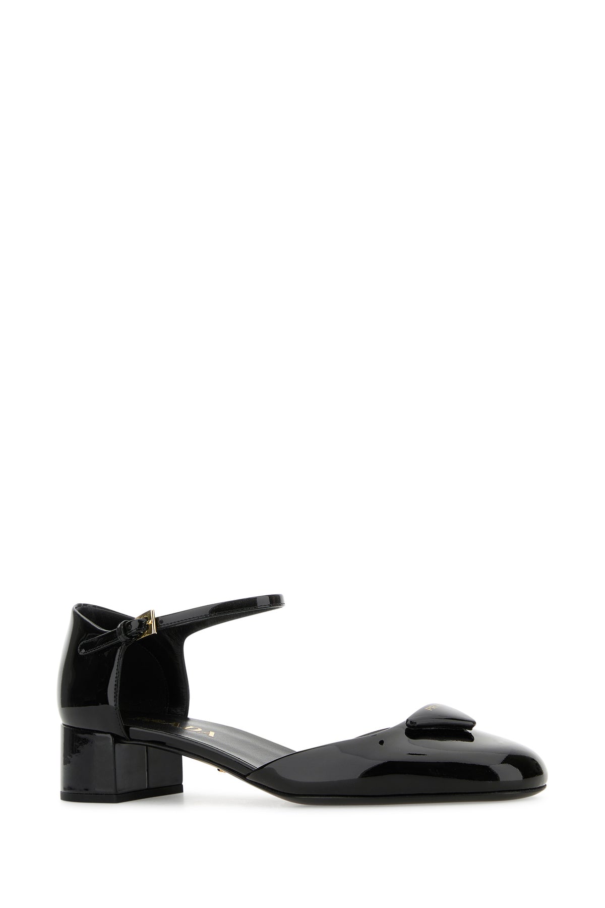 オリジナルファッション - PRADA 黒 レザー ヒール 約6cm
